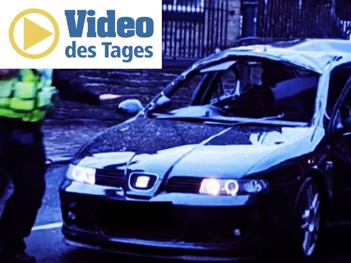Ein Auto explodierte, nachdem ein Autofahrer eine Zigarette anzündete.