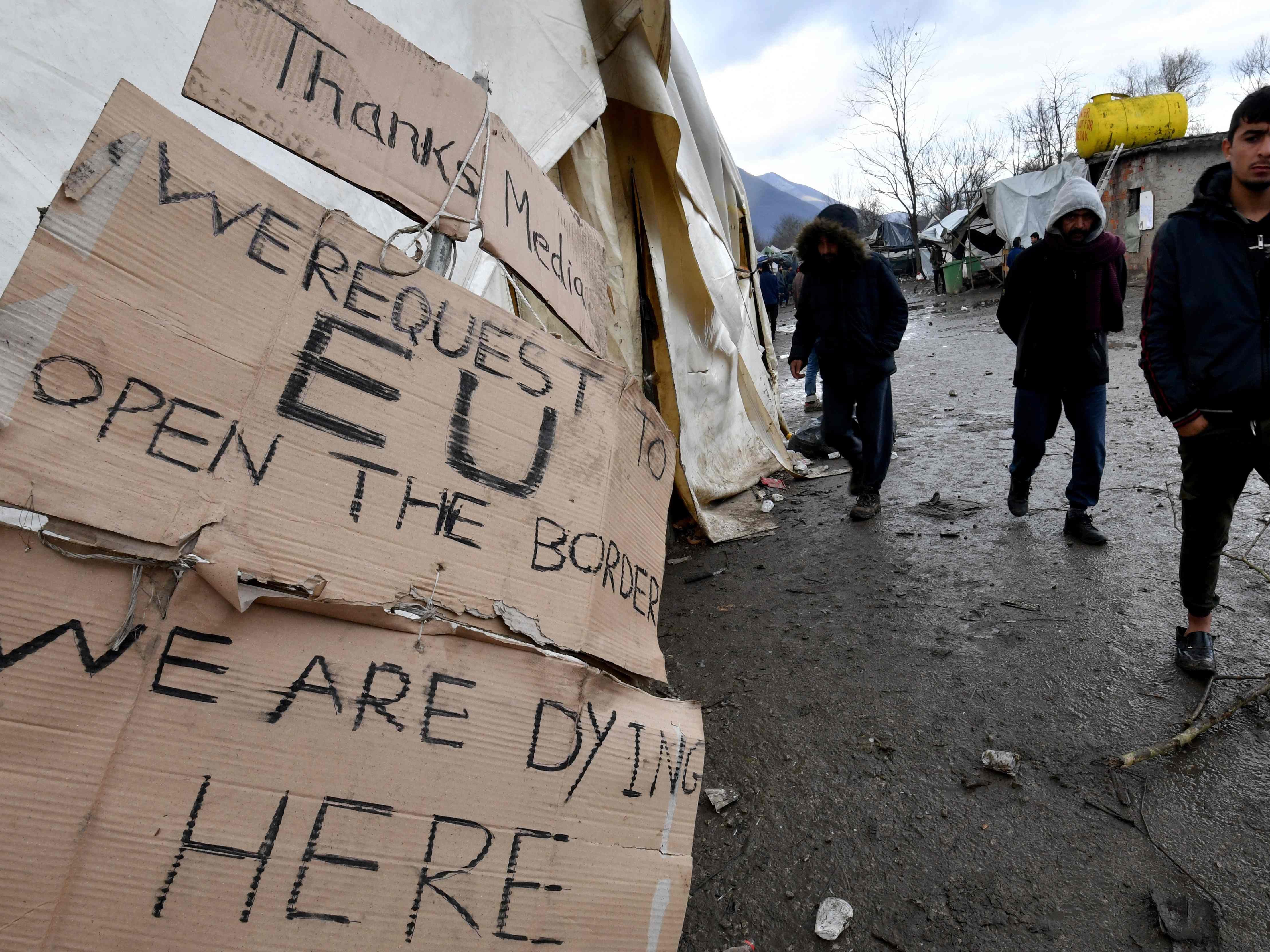Seit Sommer weilten einige Flüchtlinge im Elendslager.