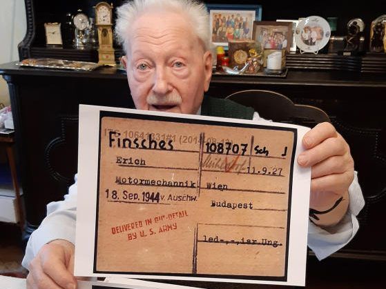 KZ Auschwitz Überlebender Erich Finsches KZ Auschwitz Überlebender Erich Finsches