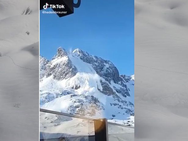 Lawinenabgang am Seekopf in Lech