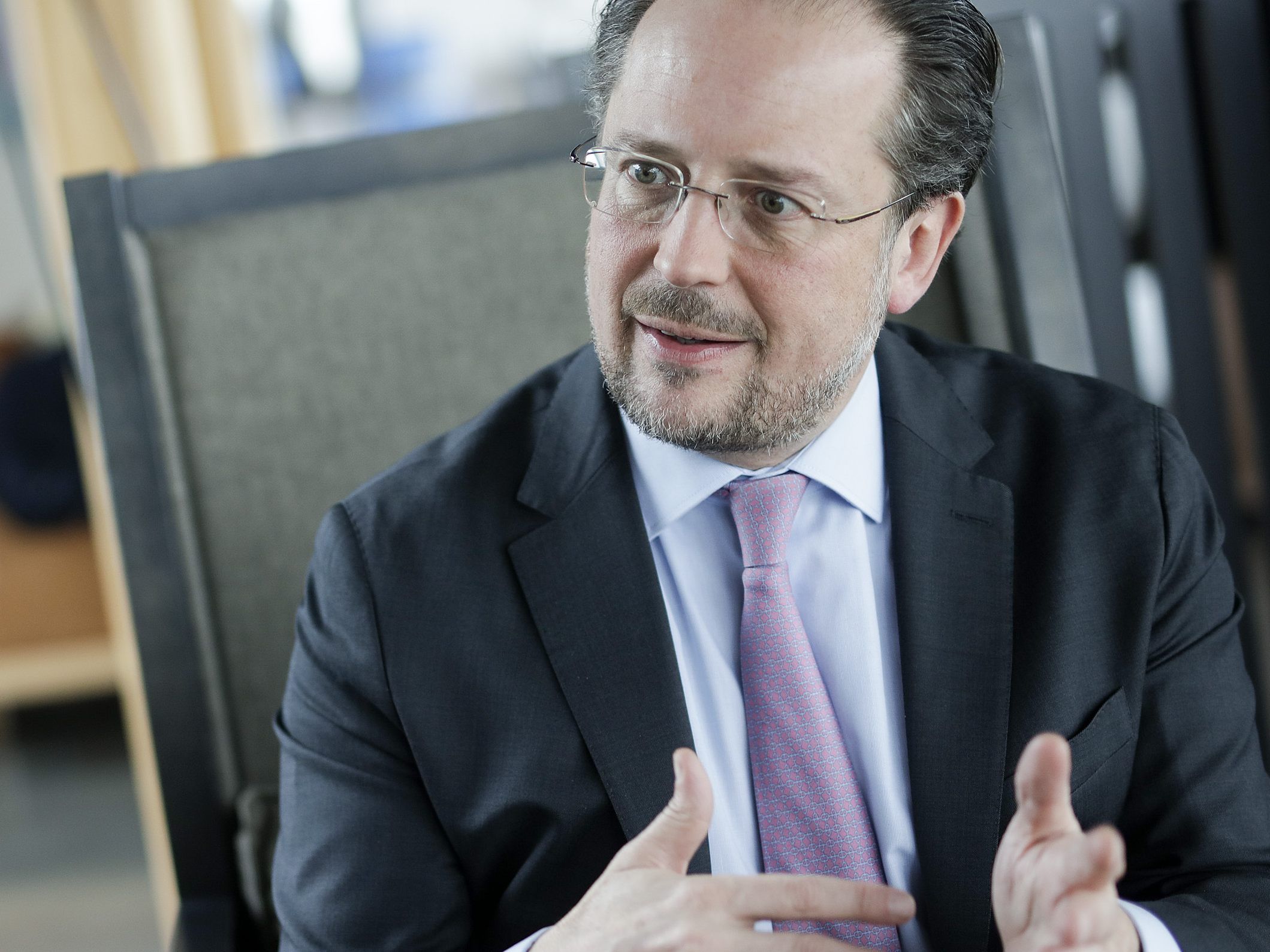 Außenminister Schallenberg im Interview mit der APA. Außenminister Schallenberg im Interview mit der APA.