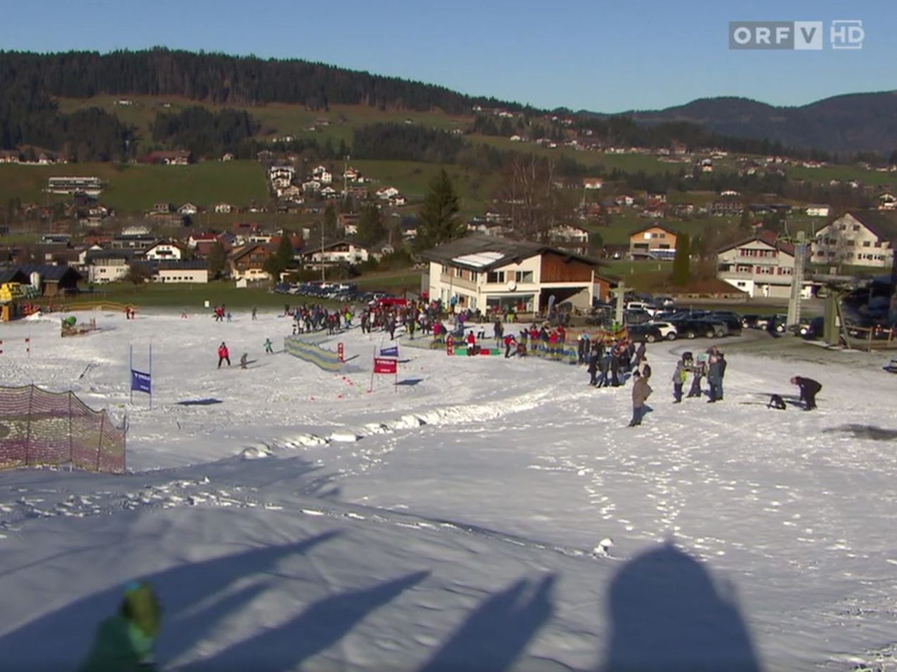 Eine Skipiste für die Kinder in Alberschwende.