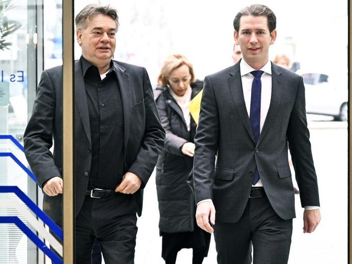 Vizekanzler Werner Kogler und Kanzler Sebastian Kurz Vizekanzler Werner Kogler und Kanzler Sebastian Kurz