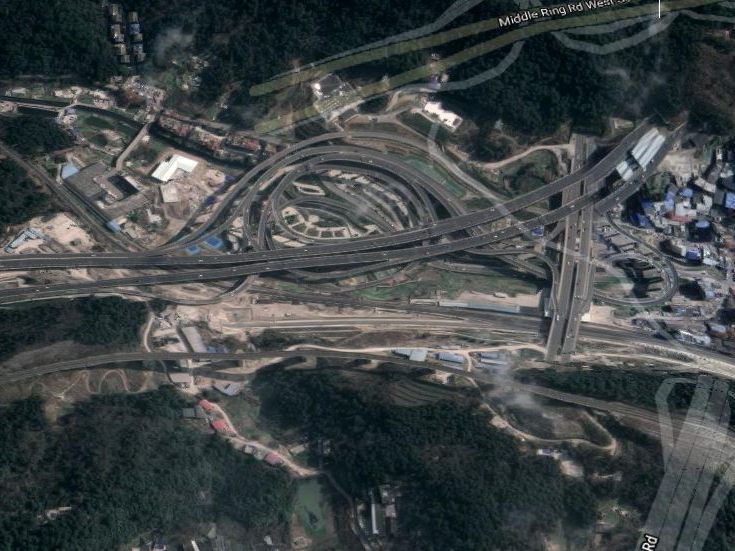Das größte Autobahnkreuz der Welt.