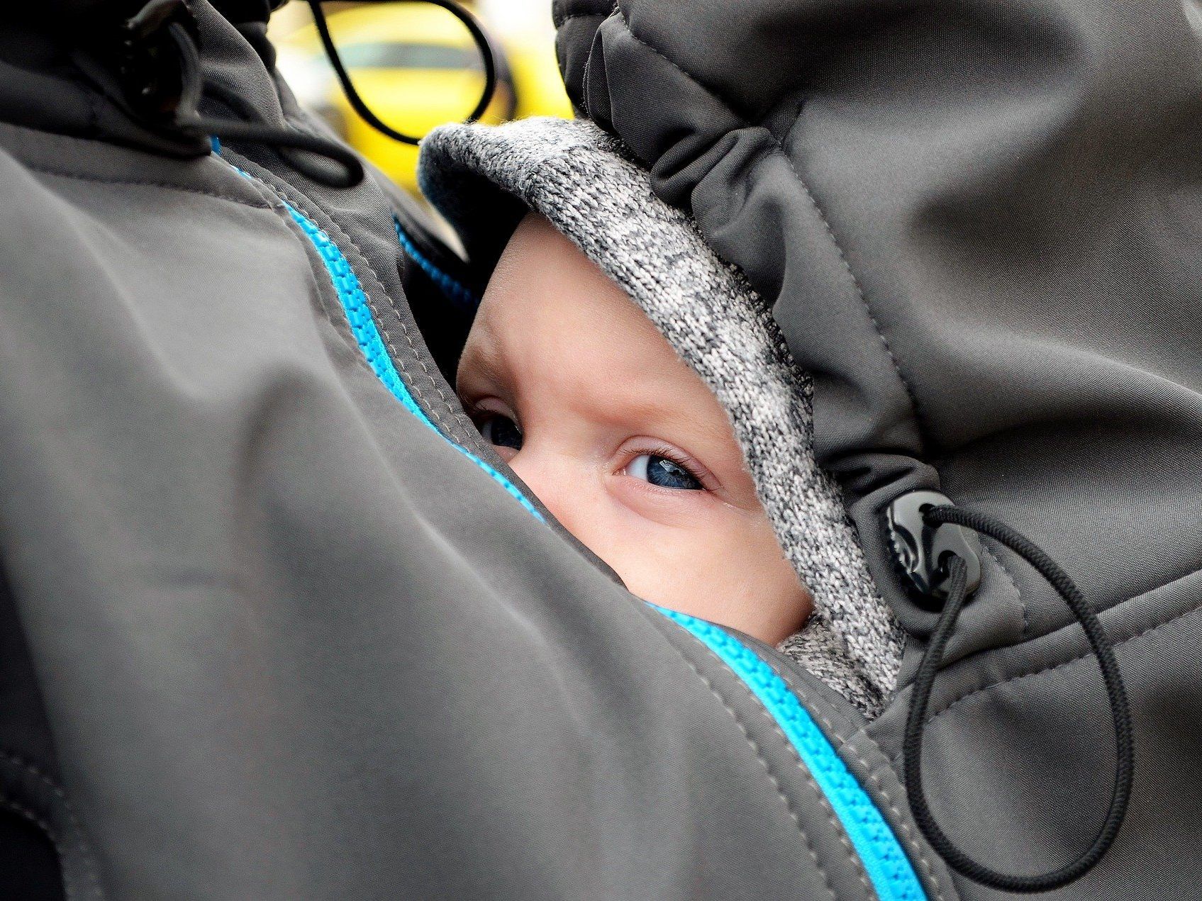 Wer sein Baby in einer Tragehilfe transportiert, sollte auf Sicherheit achten Wer sein Baby in einer Tragehilfe transportiert, sollte auf Sicherheit achten