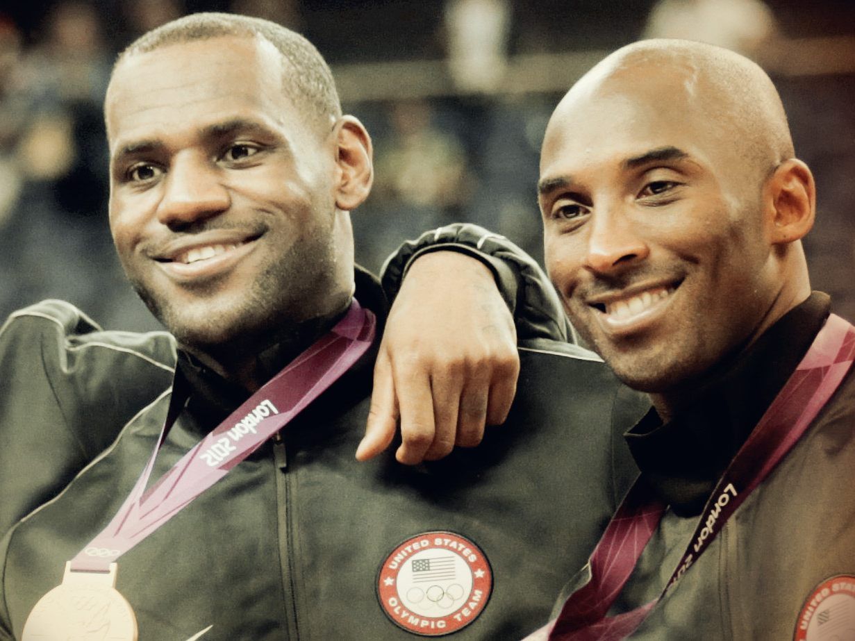 Lebron James und Kobe Bryant.