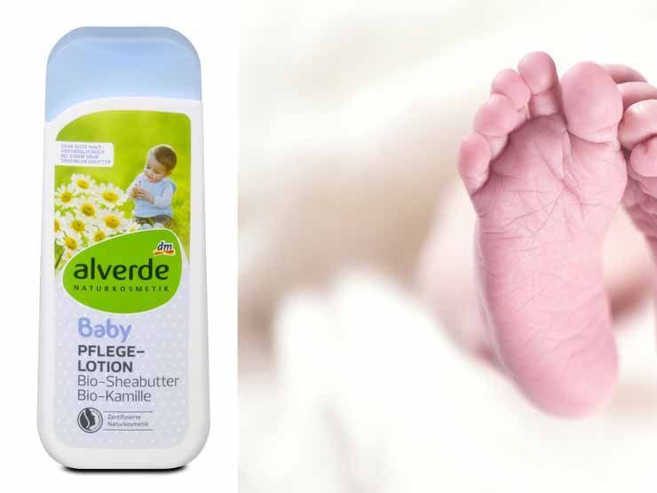 DM ruft die Baby-Pflegelotion zurück.