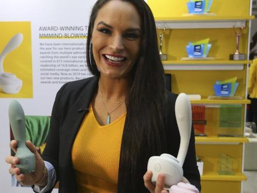 Sex-Toy-Hersteller auf der CES in Las Vegas.