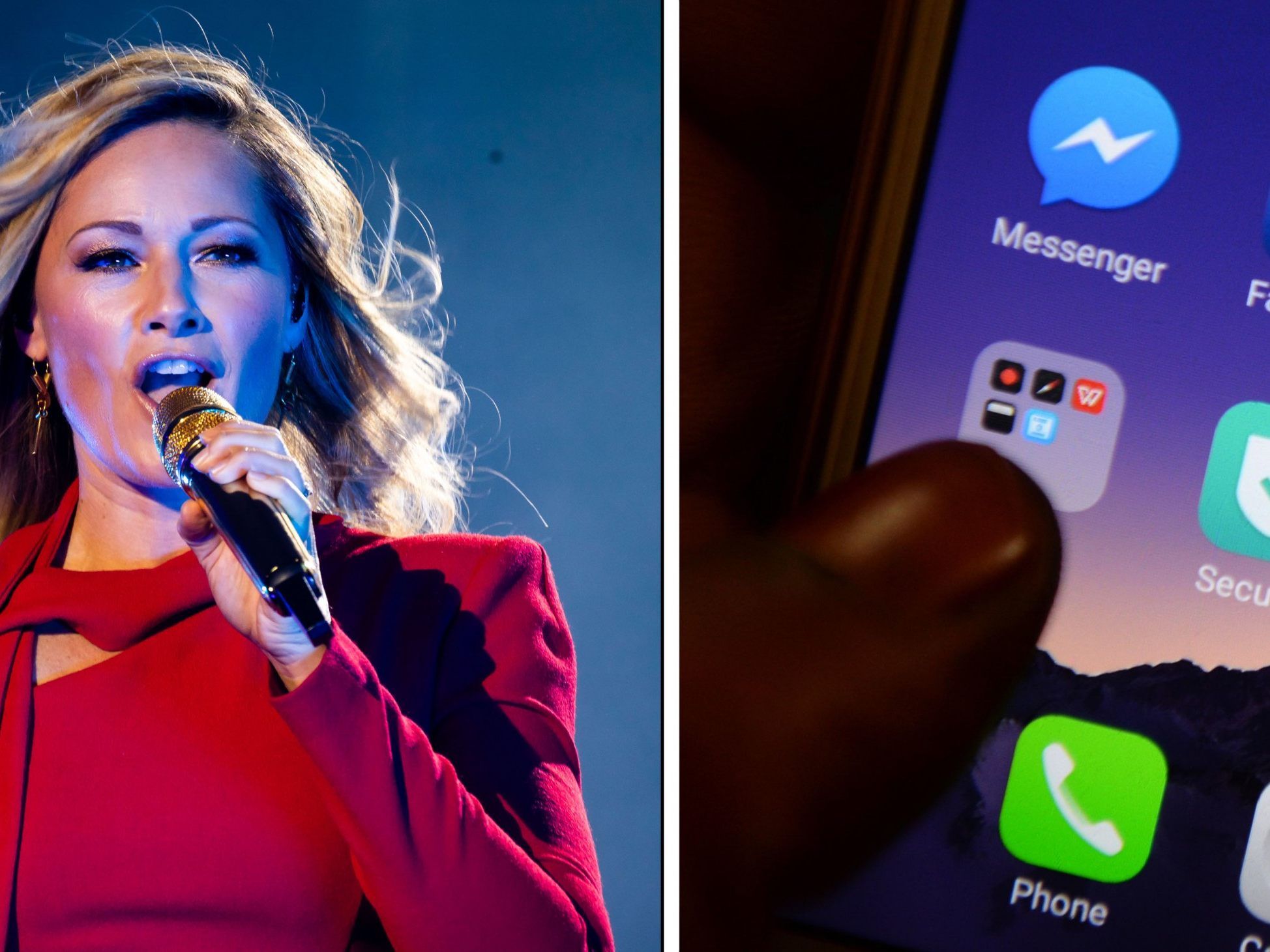 Mit Helene Fischer mitsingen oder ein Handy durchsuchen. Mit Helene Fischer mitsingen oder ein Handy durchsuchen.