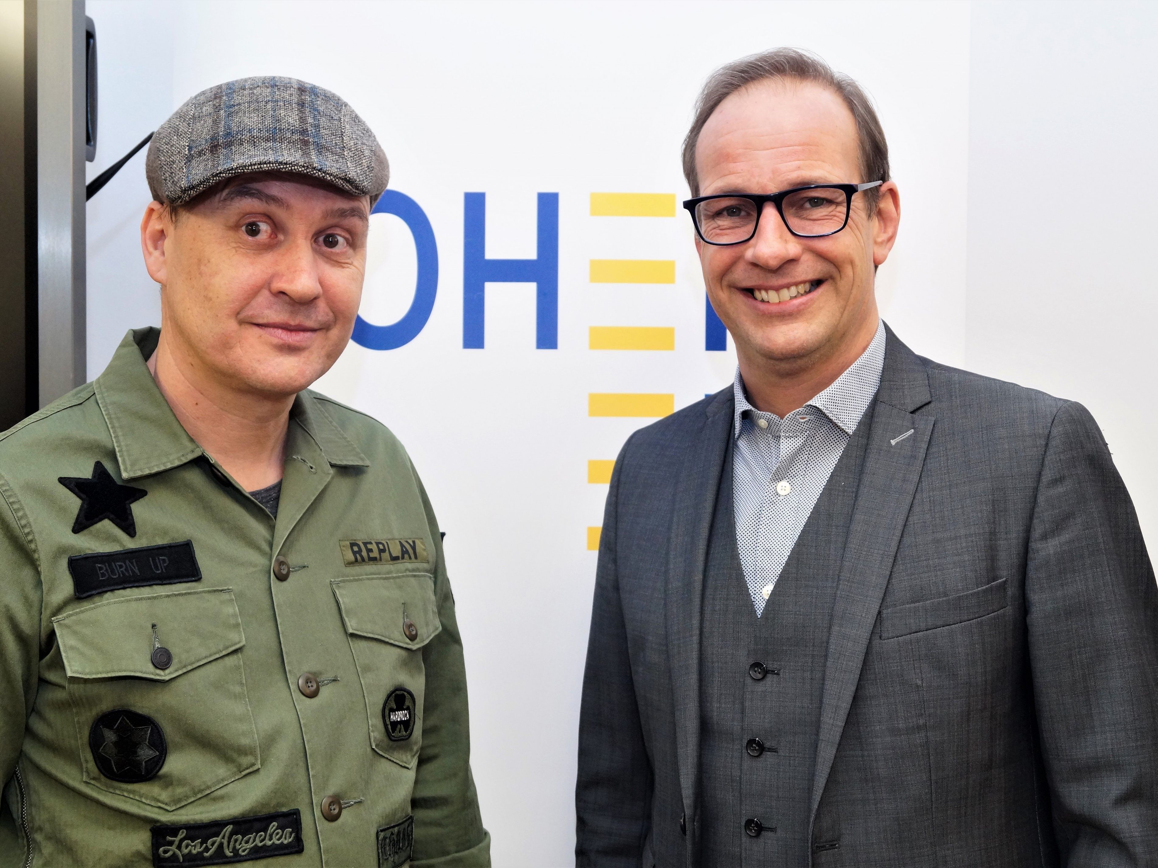 Andreas Ender mit Hausherr Dieter Egger
