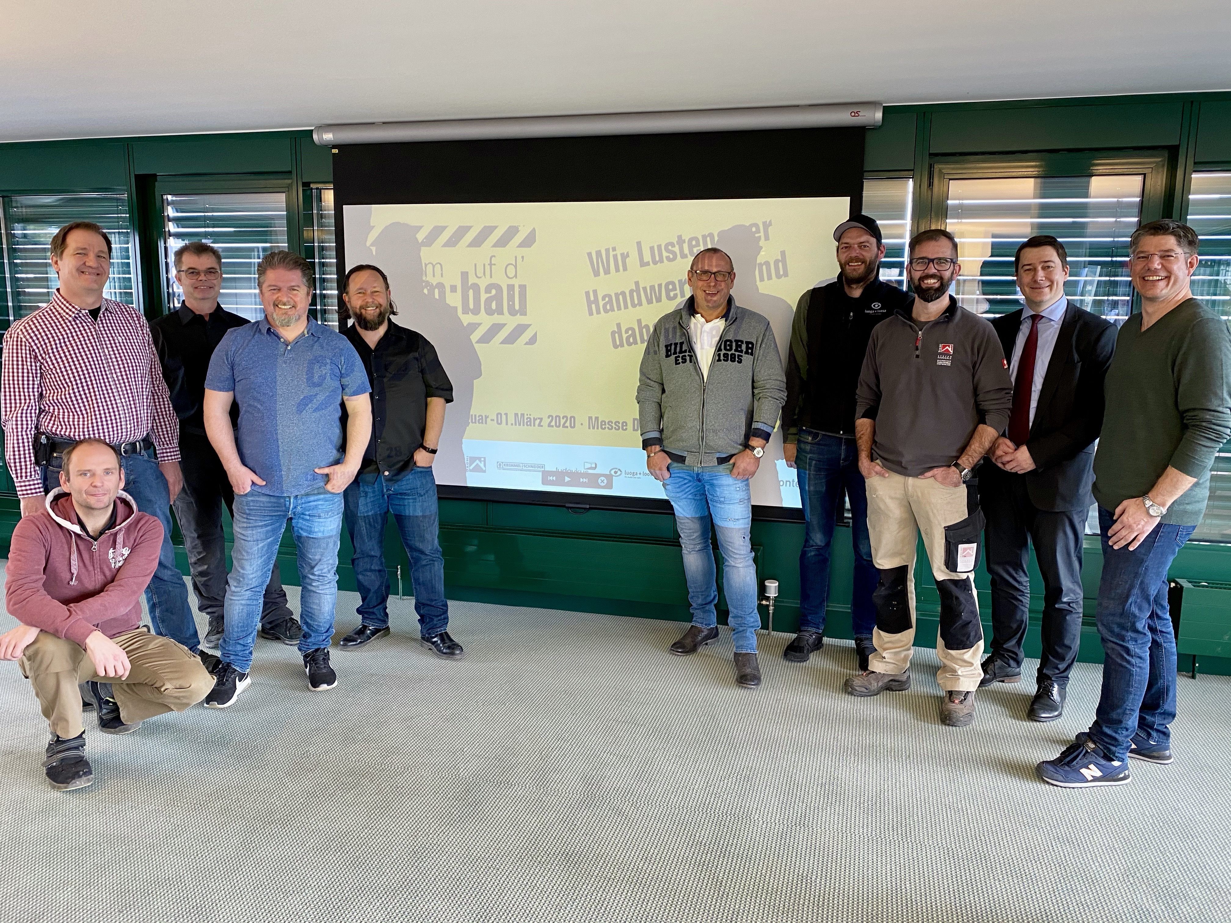Die Lustenauer Betriebe Blank, bösch, Dachi, Kremmel & Schneider, ludovikus, luoga + loosa, planschmiede, raumfabrik, sontec erwarten die BesucherInnen in der Halle 7 auf der com:bau. Die Lustenauer Betriebe Blank, bösch, Dachi, Kremmel & Schneider, ludovikus, luoga + loosa, planschmiede, raumfabrik, sontec erwarten die BesucherInnen in der Halle 7 auf der com:bau.