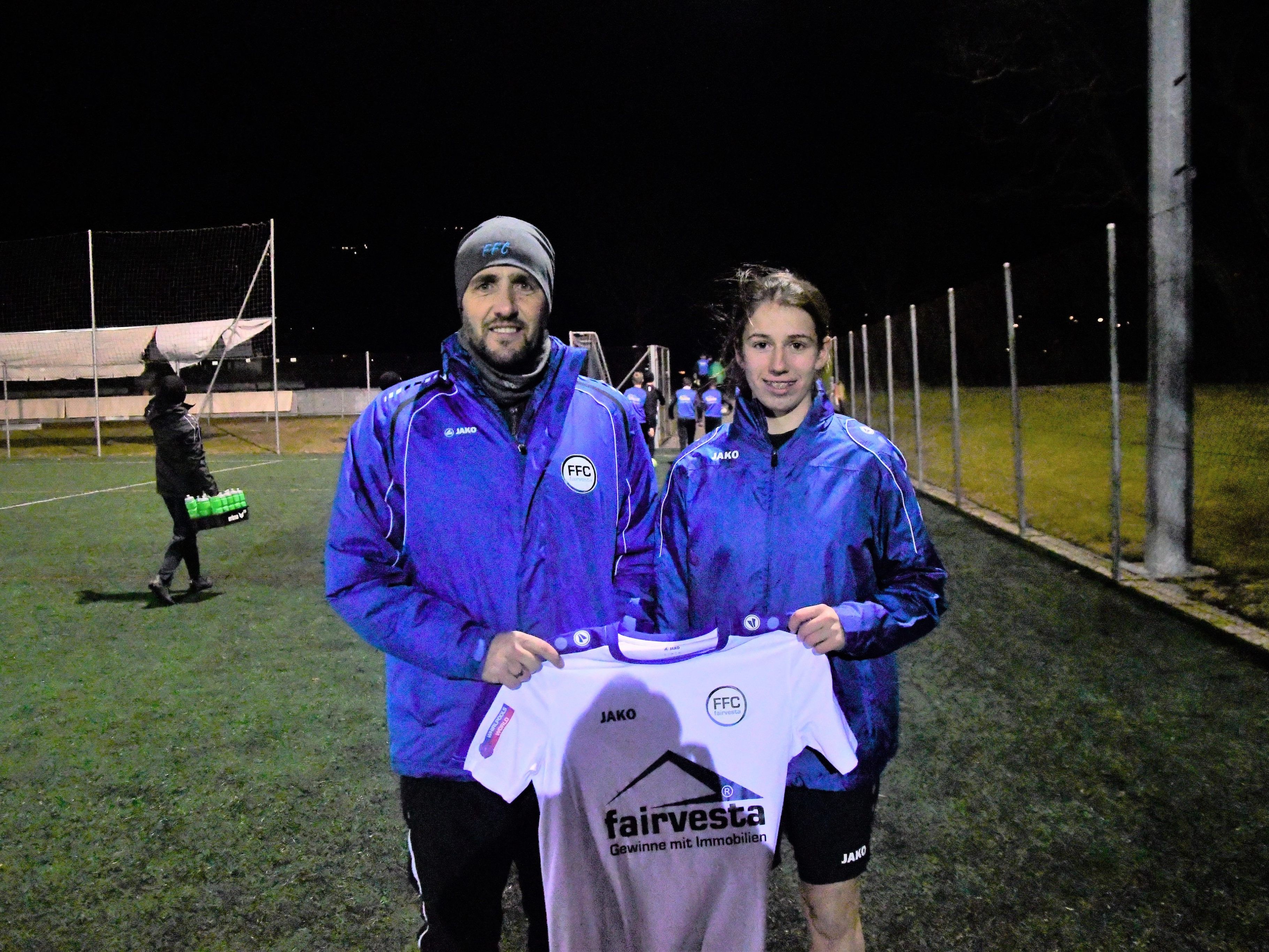 Cheftrainer Leandro Simonelli u. Michaela Walter