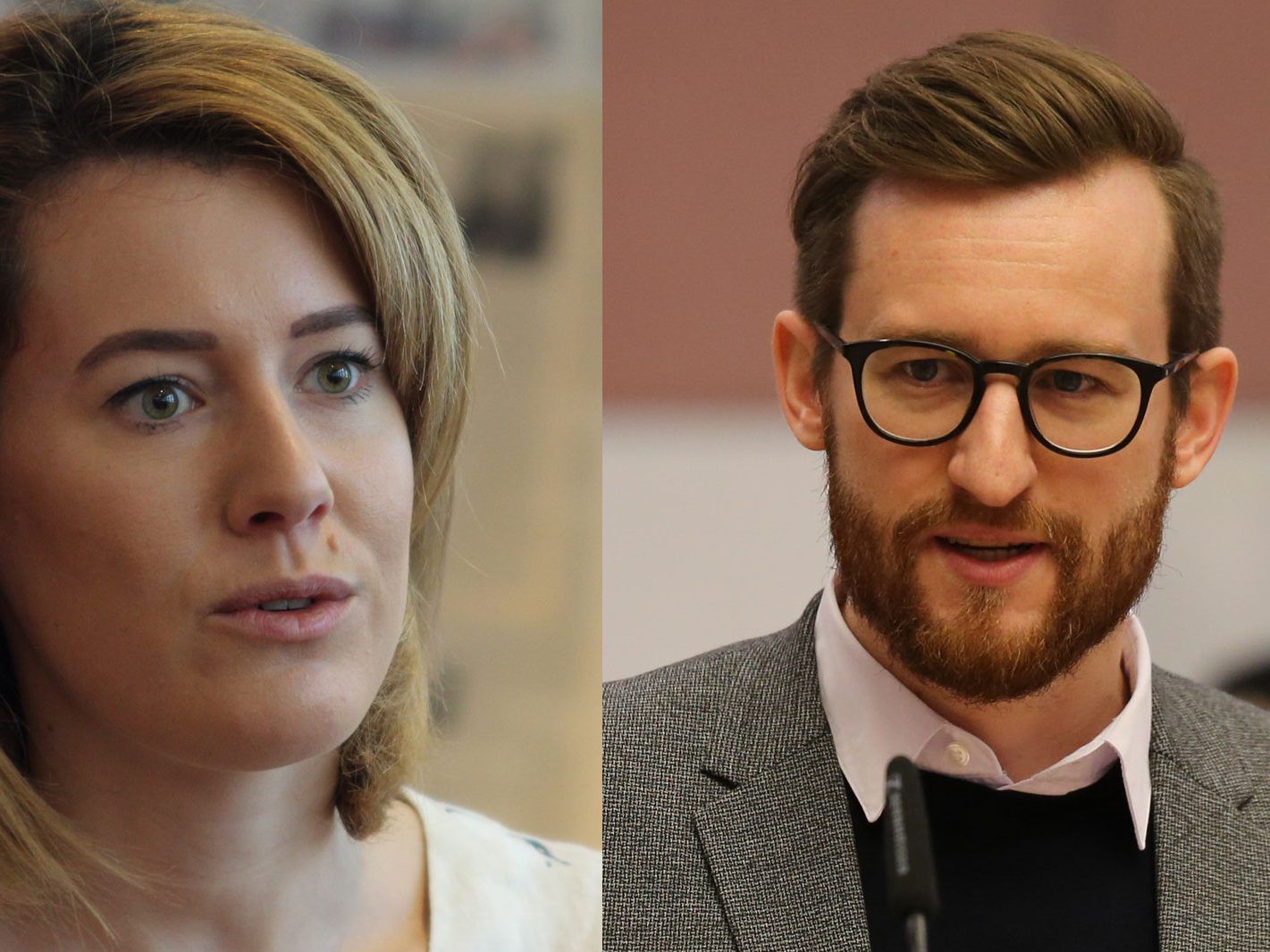 Claudia Gamon und Johannes Gasser (beide NEOS) bringen einen Antrag zu den Kälbertransporten im EU-Parlament ein. Claudia Gamon und Johannes Gasser (beide NEOS) bringen einen Antrag zu den Kälbertransporten im EU-Parlament ein.
