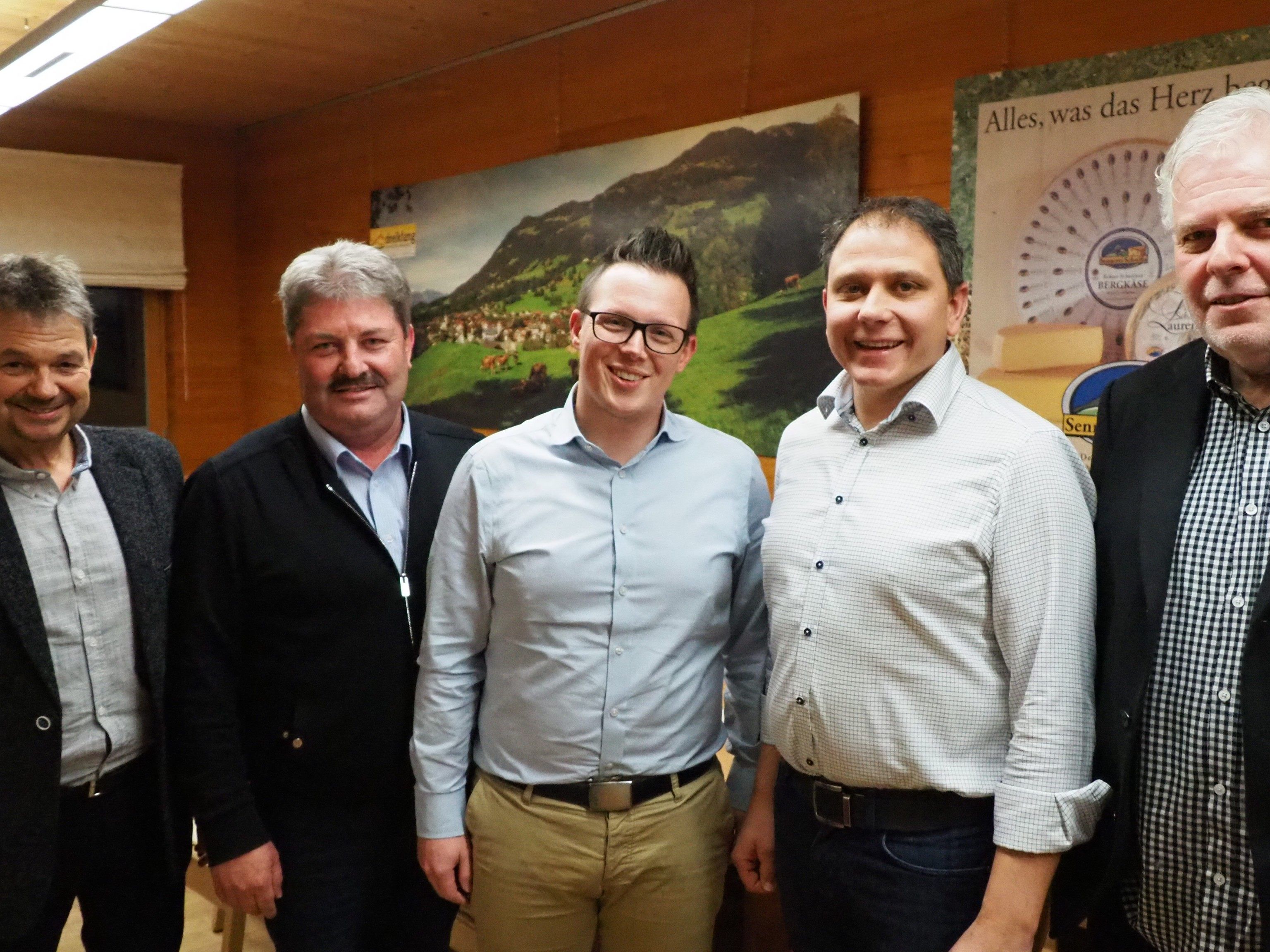 Walter Rauch, Gerold Mähe, Simon Lins, Markus Hartmann, Thomas Raggl Walter Rauch, Gerold Mähe, Simon Lins, Markus Hartmann, Thomas Raggl