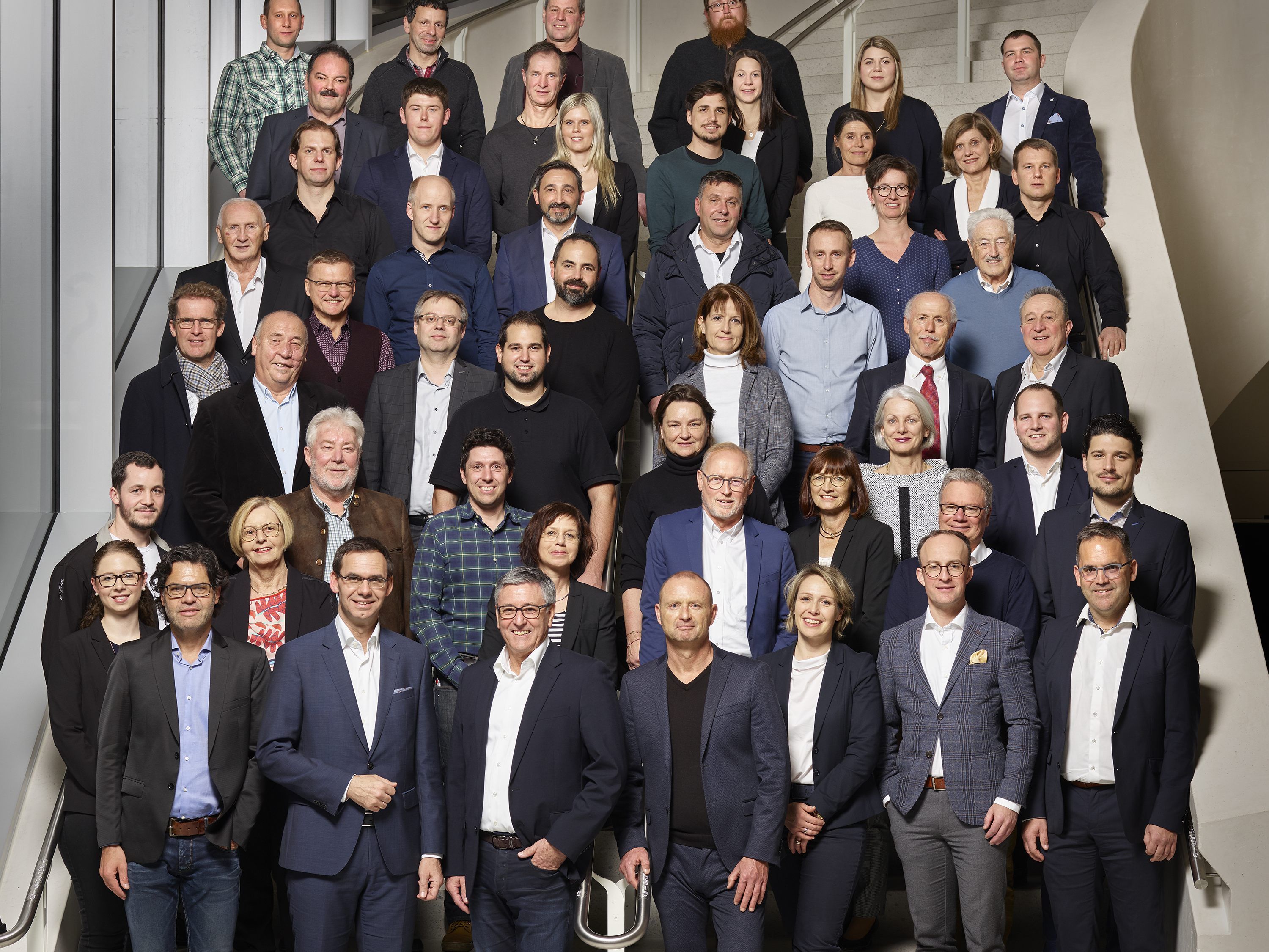 72 Kandidaten stellen sich zusammen mit Bürgermeister Wolfgang Matt der Wahl. 72 Kandidaten stellen sich zusammen mit Bürgermeister Wolfgang Matt der Wahl.