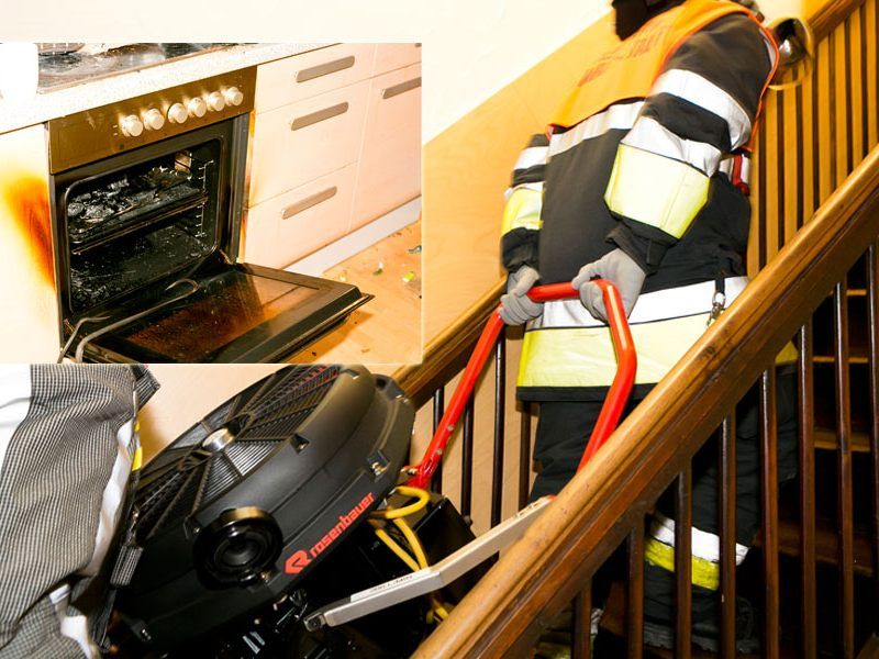 Die Wohnung wurde gelüftet, ein Brandschaden war nicht entstanden