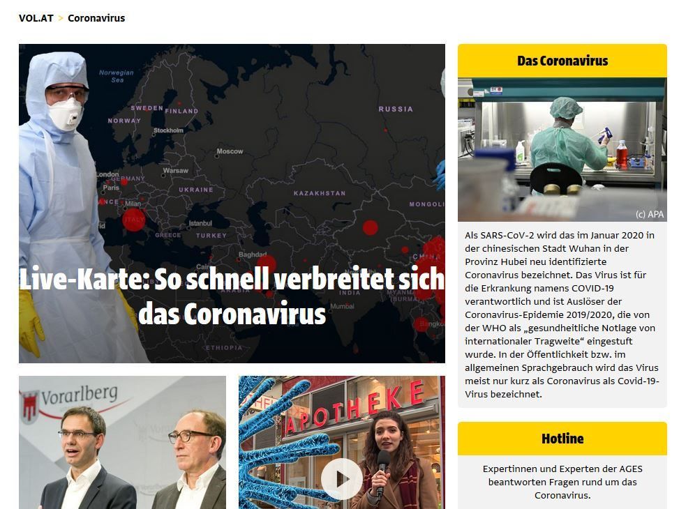 Gebündelte Nachrichten zum Coronavirus.