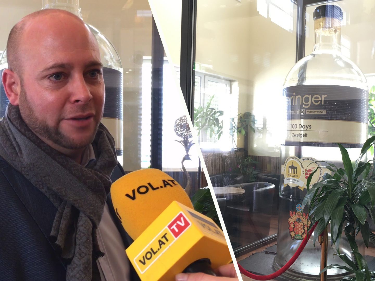 Boris Gehrer verrät, was mit der Weltrekord-Weinflasche passiert. Boris Gehrer verrät, was mit der Weltrekord-Weinflasche passiert.
