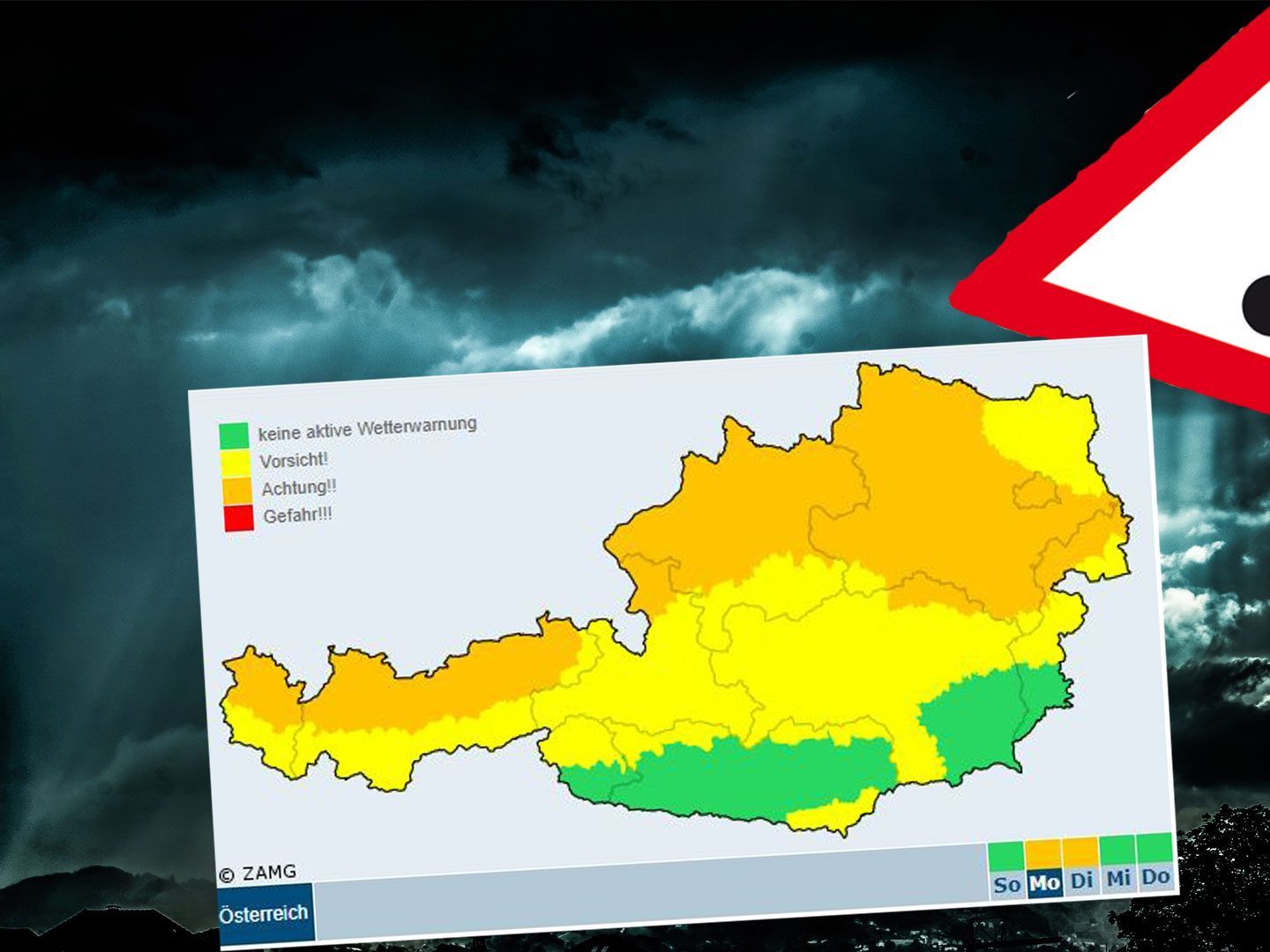 "Sabine" fegt ab Montag über Österreich. "Sabine" fegt ab Montag über Österreich.