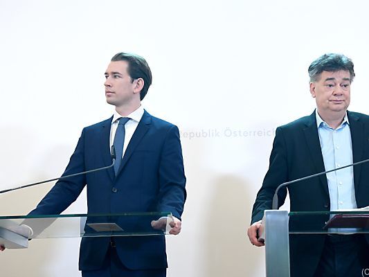 Kurz und Kogler sind in der Flüchtlingsfrage nicht einer Meinung Kurz und Kogler sind in der Flüchtlingsfrage nicht einer Meinung