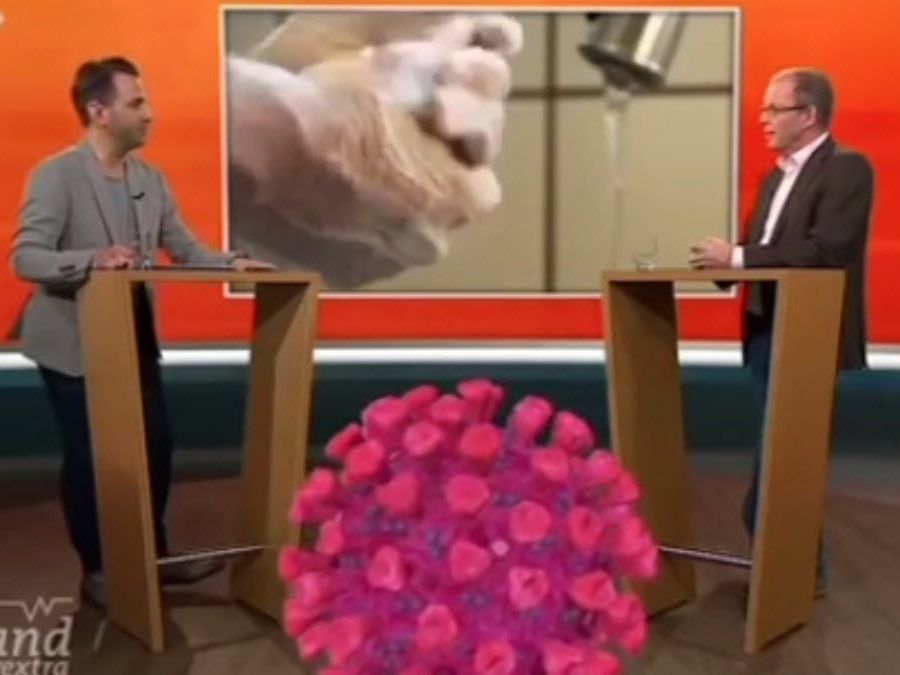 Der Virologe Jürgen Rissland redete in der Sendung über Alkohol und das Corona-Virus.