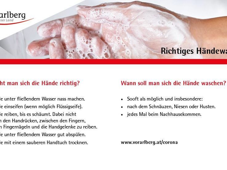 Richtiges Händewaschen kann schützen Richtiges Händewaschen kann schützen