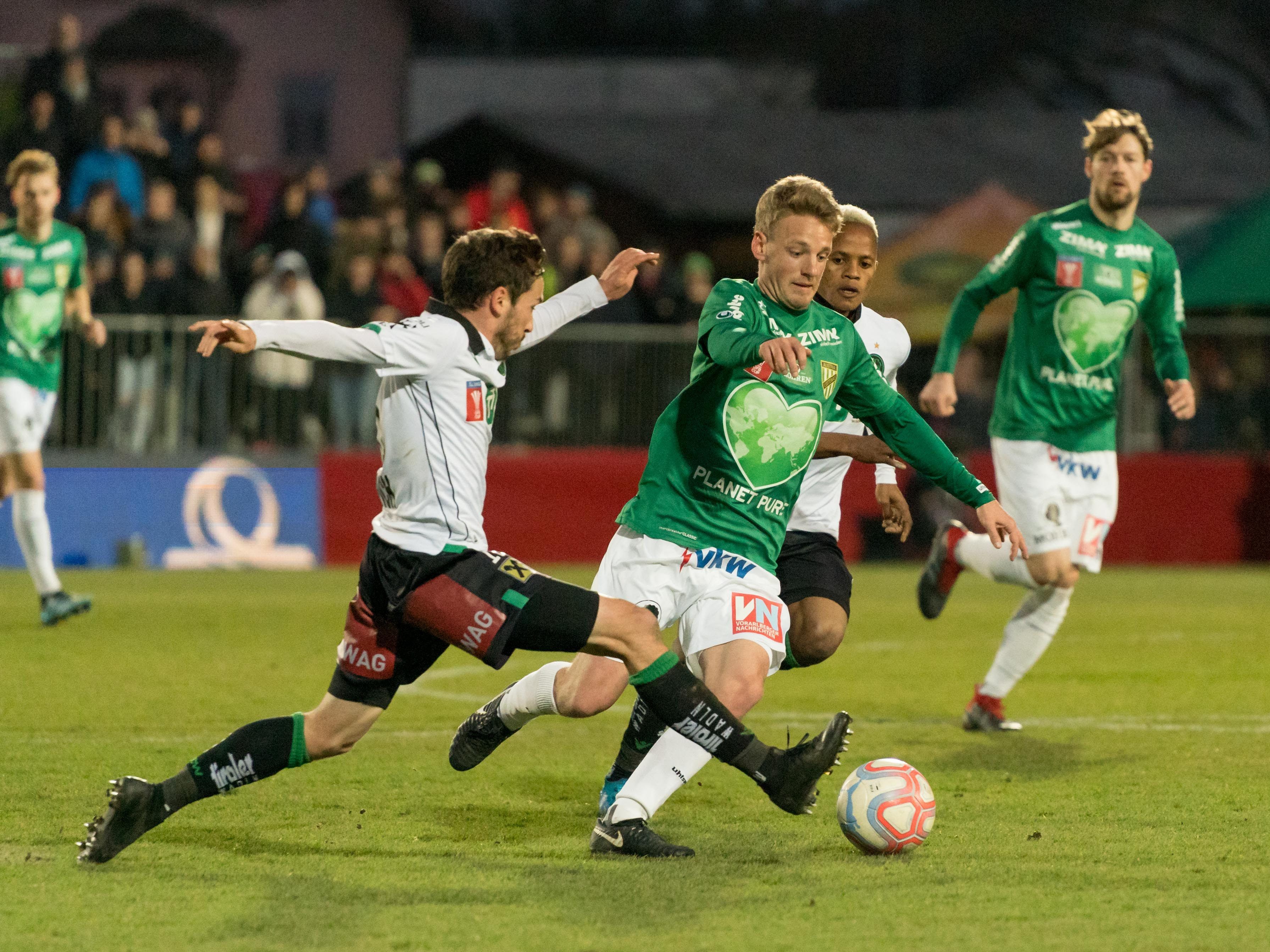 Lustenau führt gegen Wacker Innsbruck Lustenau führt gegen Wacker Innsbruck
