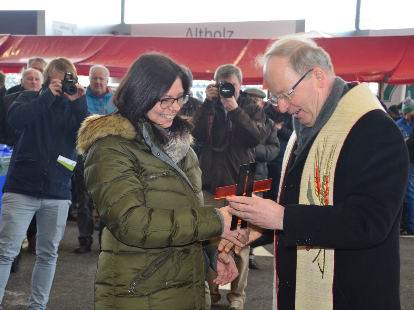 ASZ-Obfrau Bürgermeisterin Katharina Wöß-Krall und Bischof Benno Elbs.