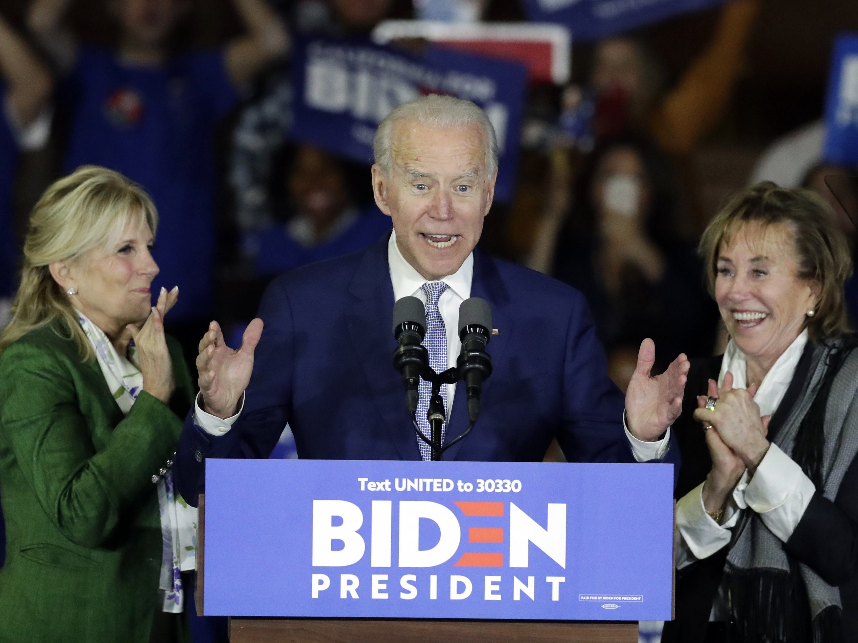 Biden schien bei seiner Rede etwas verwirrt zu sein.