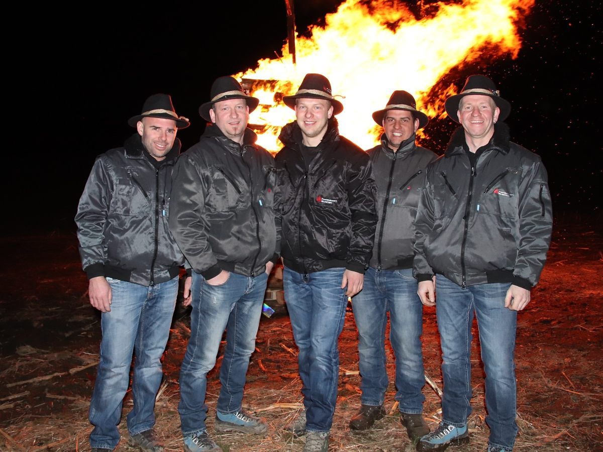 Mathias Gmeiner, Andreas Sutter, Obmann Mathias Lenz, Martin Flatz und Stefan Flatz.