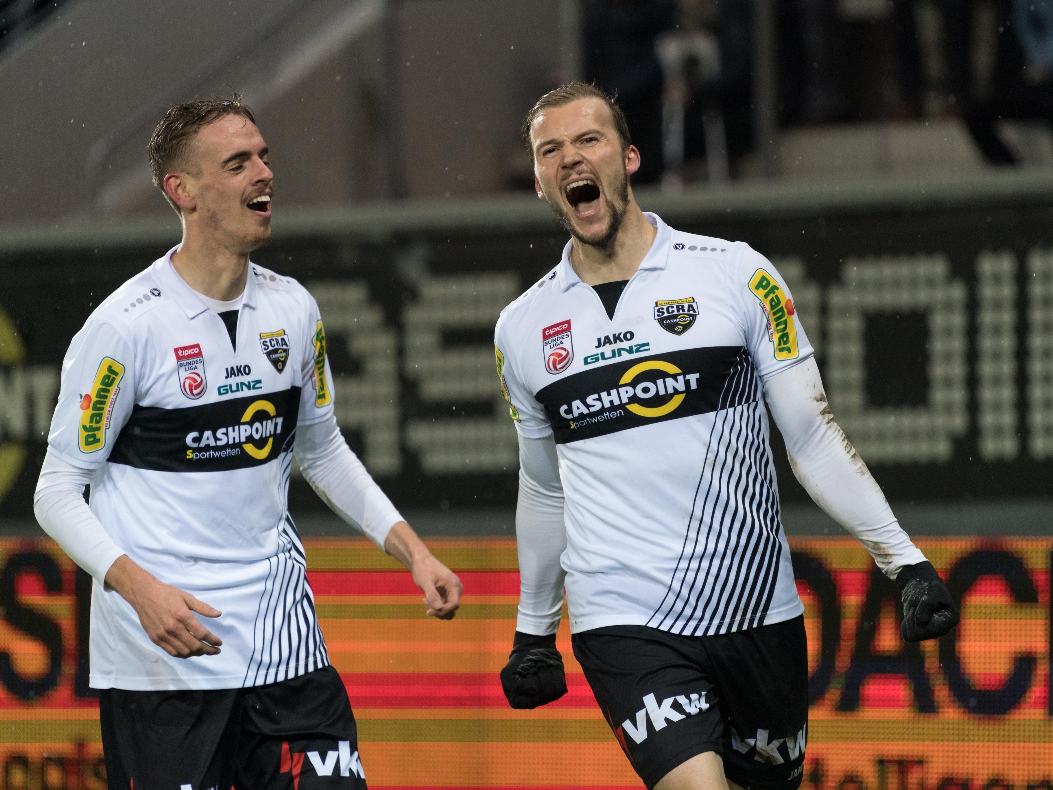 Jubel zum 2:0 für die Altacher. Jubel zum 2:0 für die Altacher.