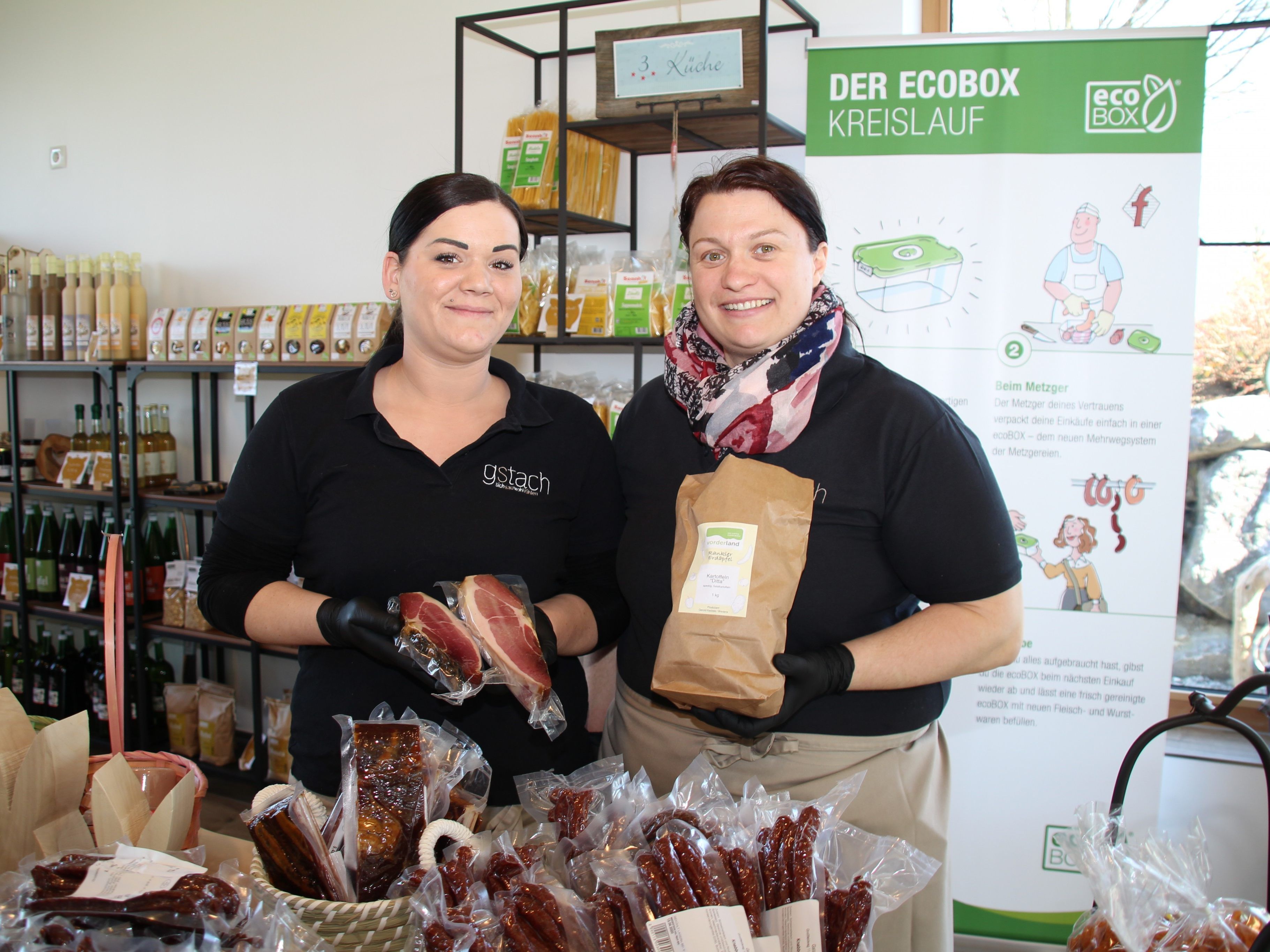 Julia Maier und Ulrike Gstach von Gstachs Hofladen Julia Maier und Ulrike Gstach von Gstachs Hofladen
