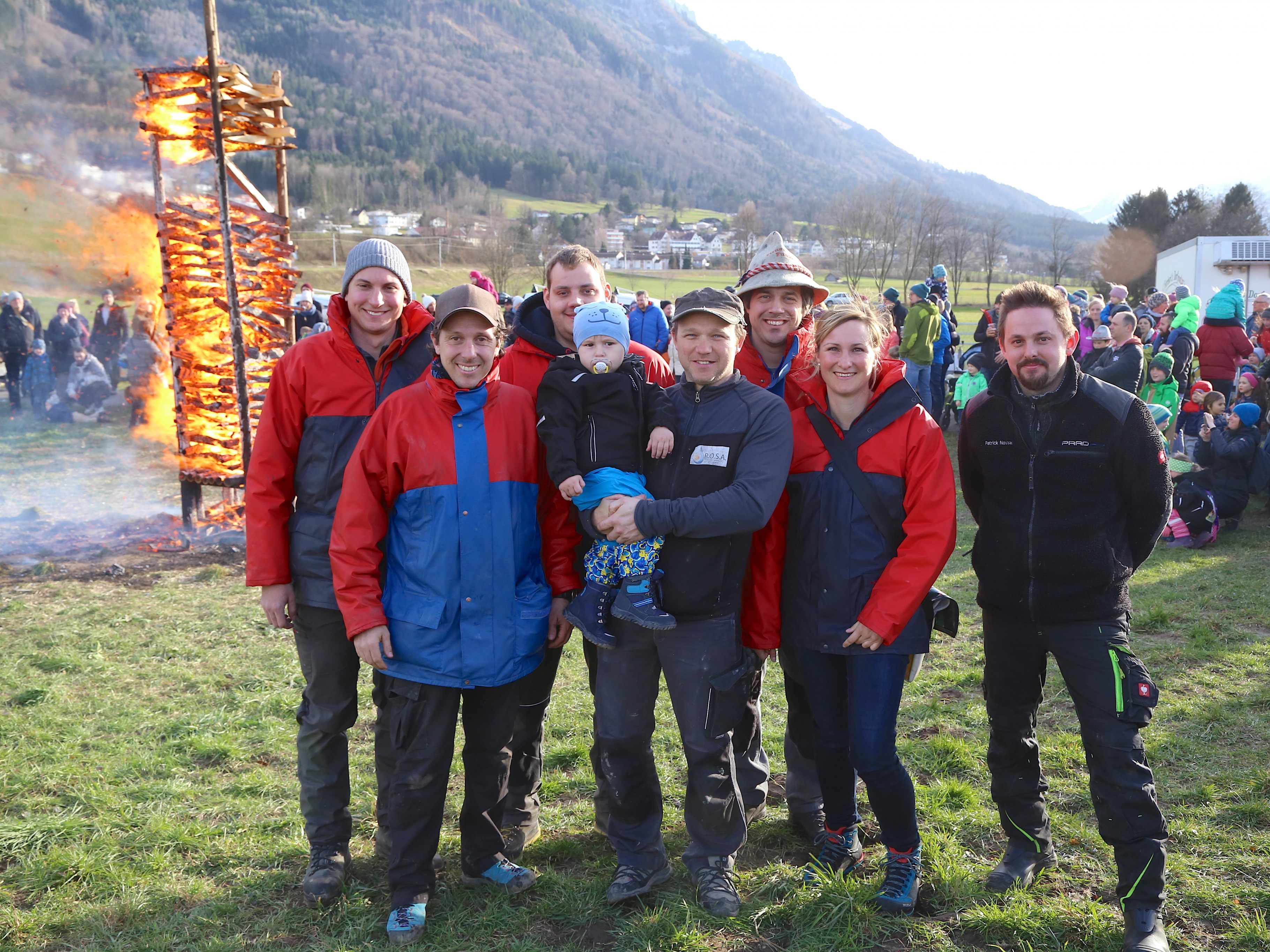 Das Zunftteam rund um den Kinderfunken am Nachmittag.