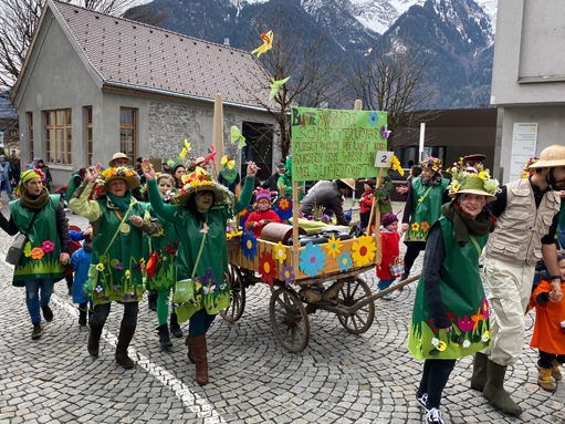 Bunte Schmetterlinge flatterten durch Bludenz