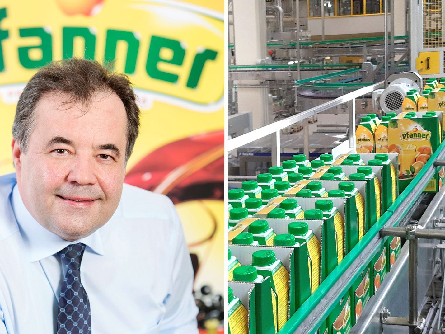 Peter Pfanner, geschäftsführender Gesellschafter der Hermann Pfanner Getränke GmbH. Peter Pfanner, geschäftsführender Gesellschafter der Hermann Pfanner Getränke GmbH.