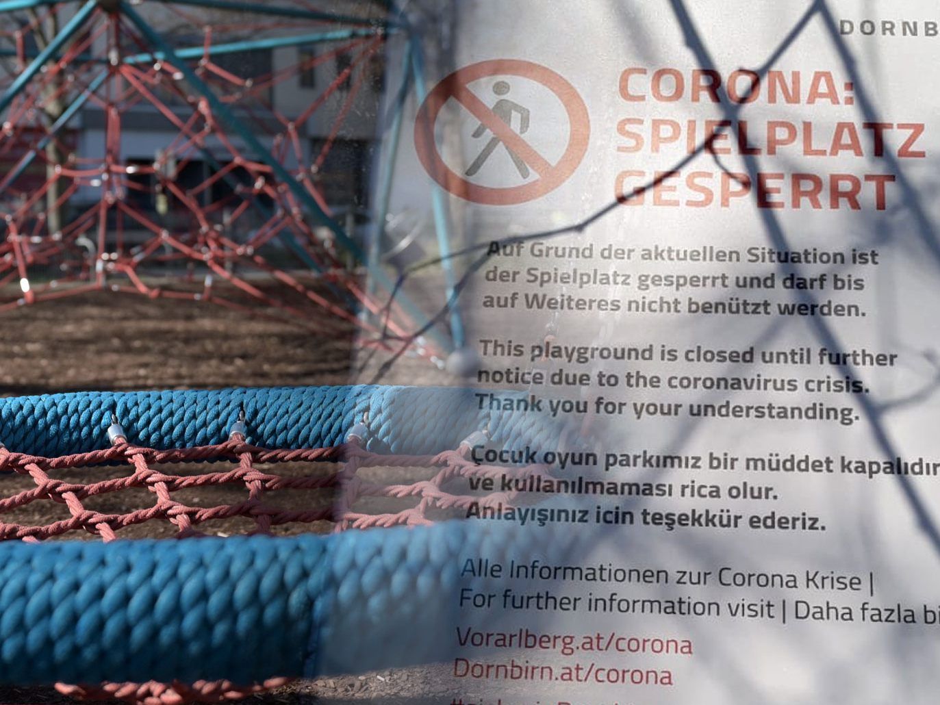 In Vorarlberg bleiben die Spielplätze auch weiterhin gesperrt.