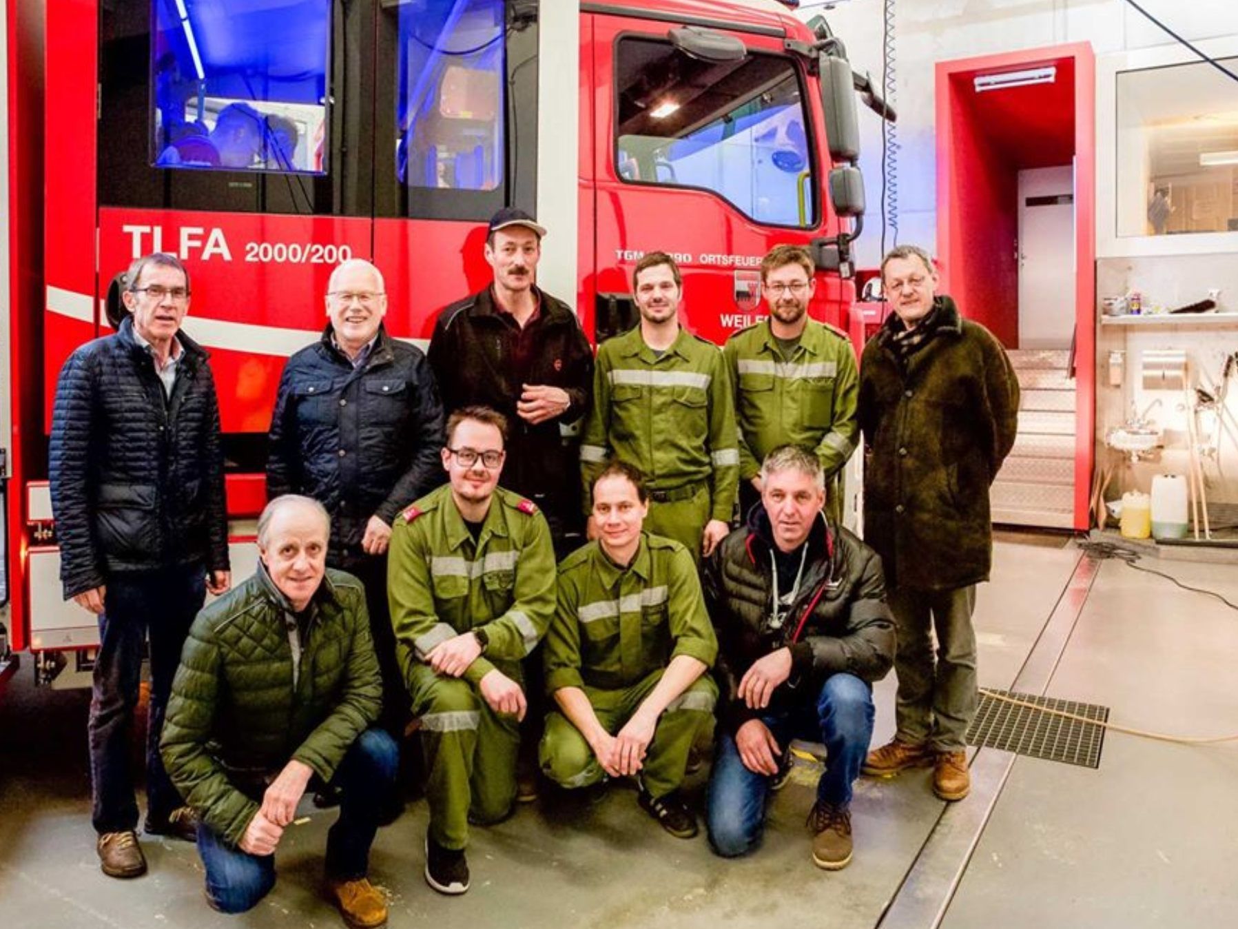 In Weiler freut man sich über das neue Tanklöschfahrzeug In Weiler freut man sich über das neue Tanklöschfahrzeug