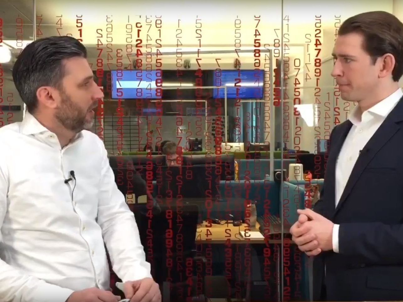 Bundeskanzler Sebastian Kurz im VOL.AT TV-Talk. Bundeskanzler Sebastian Kurz im VOL.AT TV-Talk.