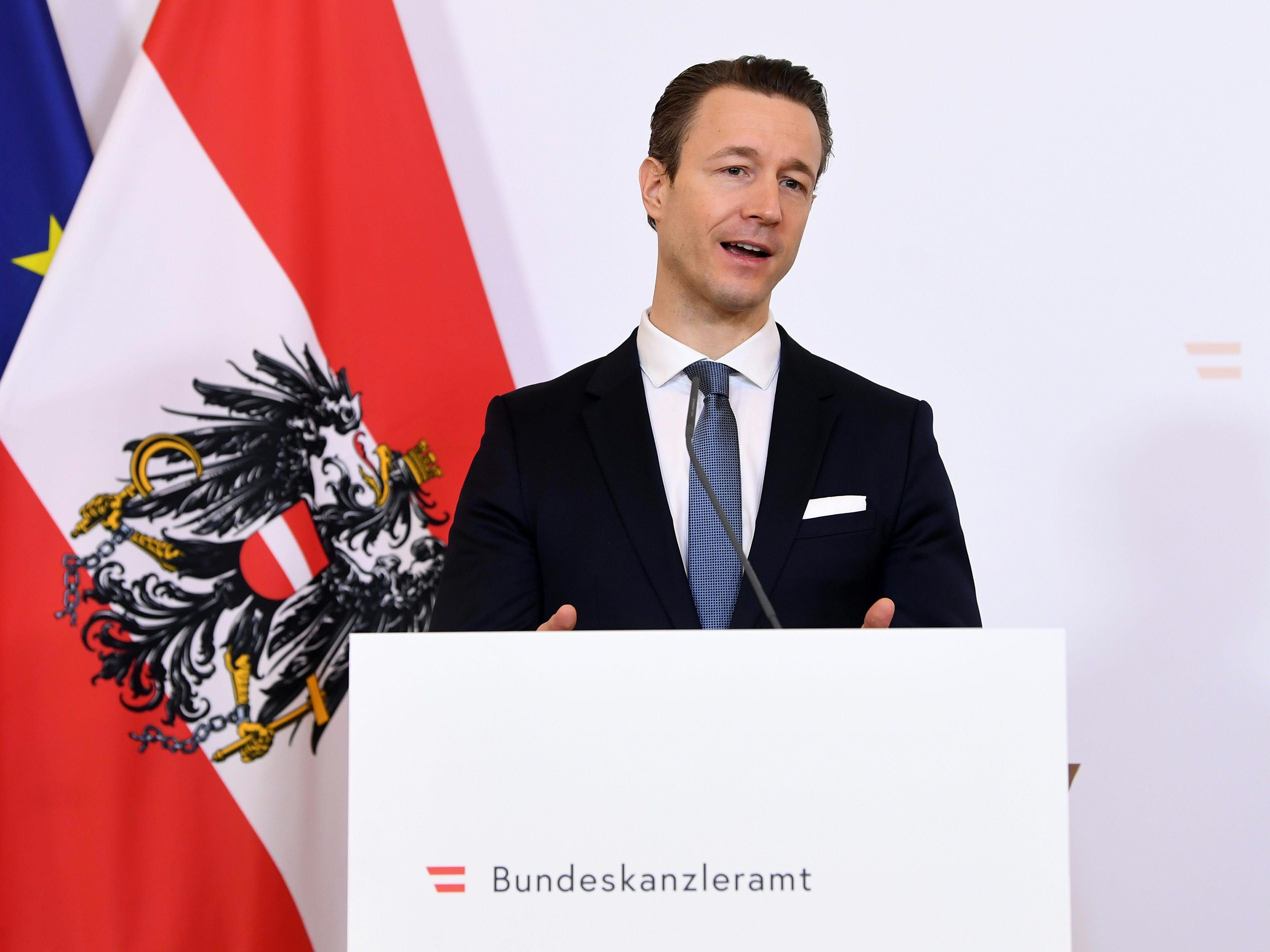 Finanzminister Genot Blümel. Finanzminister Genot Blümel.