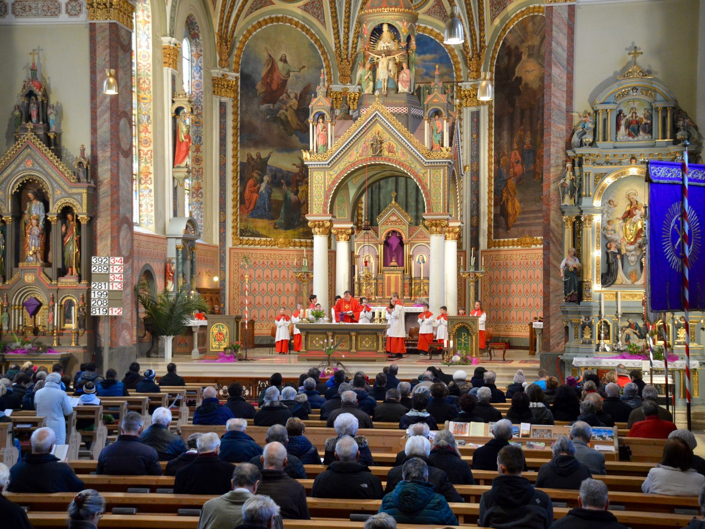 Gottesdienst im Münster zu Schruns, am Palmsonntag 2018 Gottesdienst im Münster zu Schruns, am Palmsonntag 2018