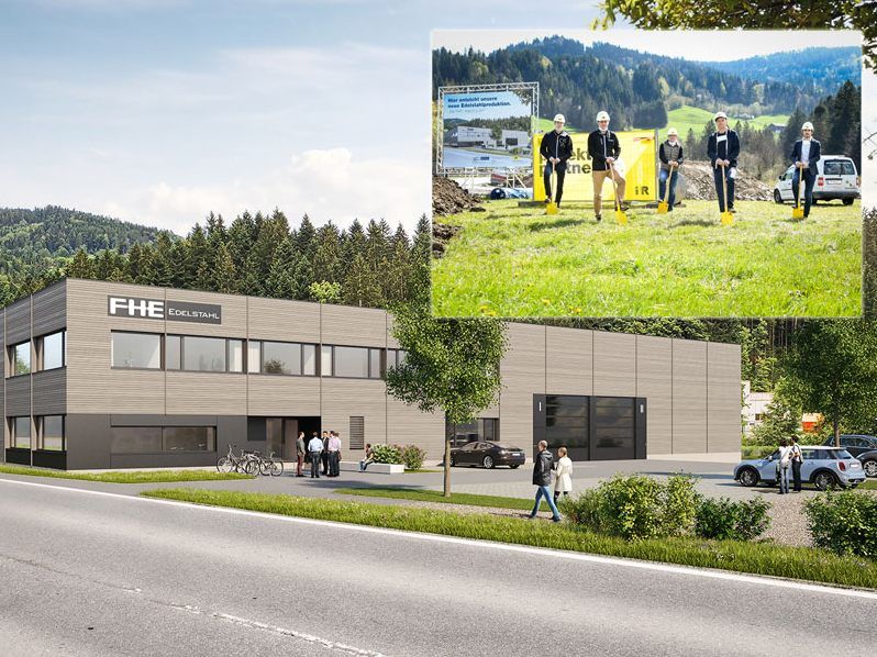 Bis Dezember 2020 wird i+R die neue Produktionsstätte für die FHE Edelstahl Produktion GmbH fertigstellen.