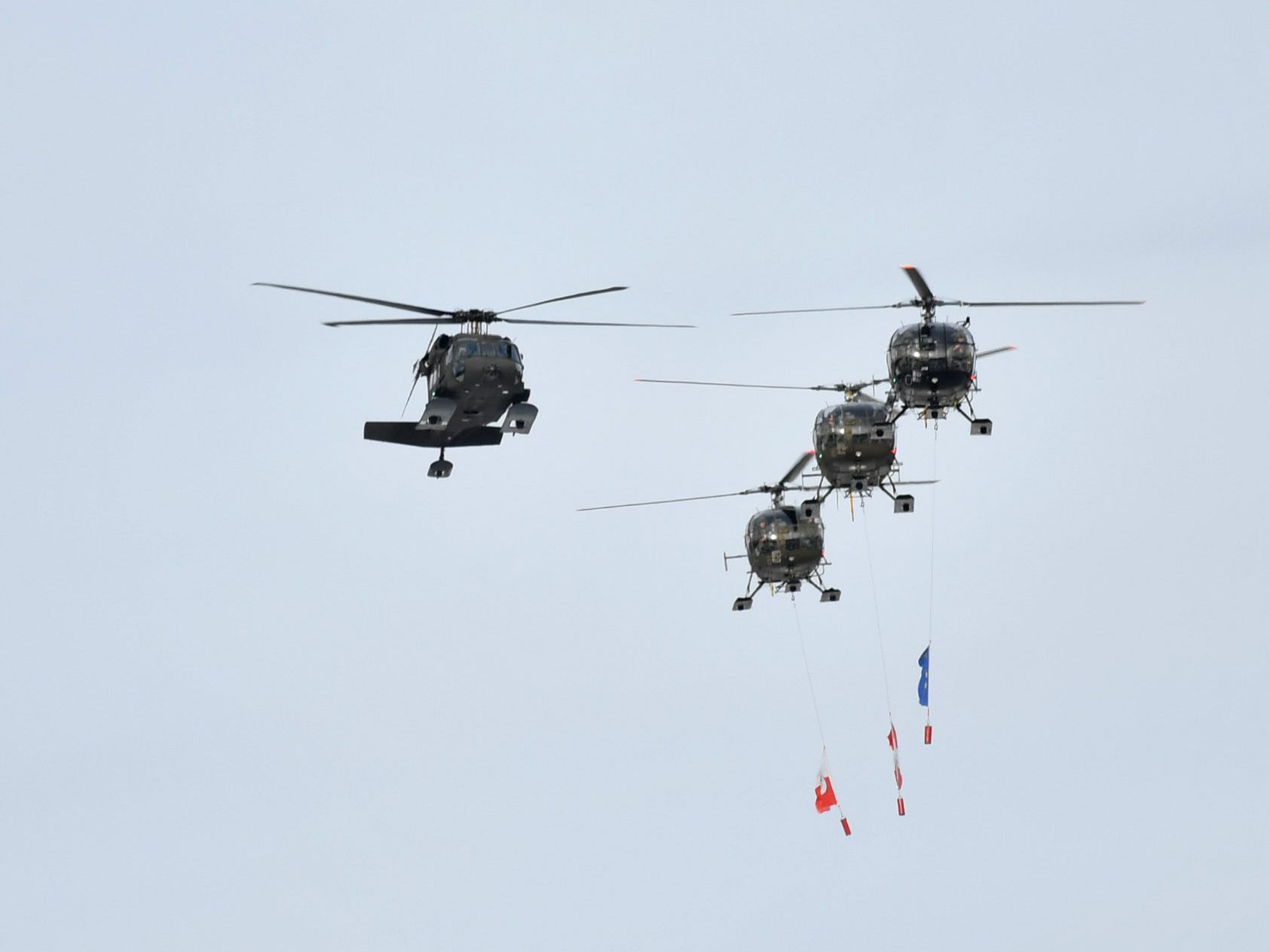 Bei der Übung kommen auch Kaliber wie der Black Hawk zum Einsatz.