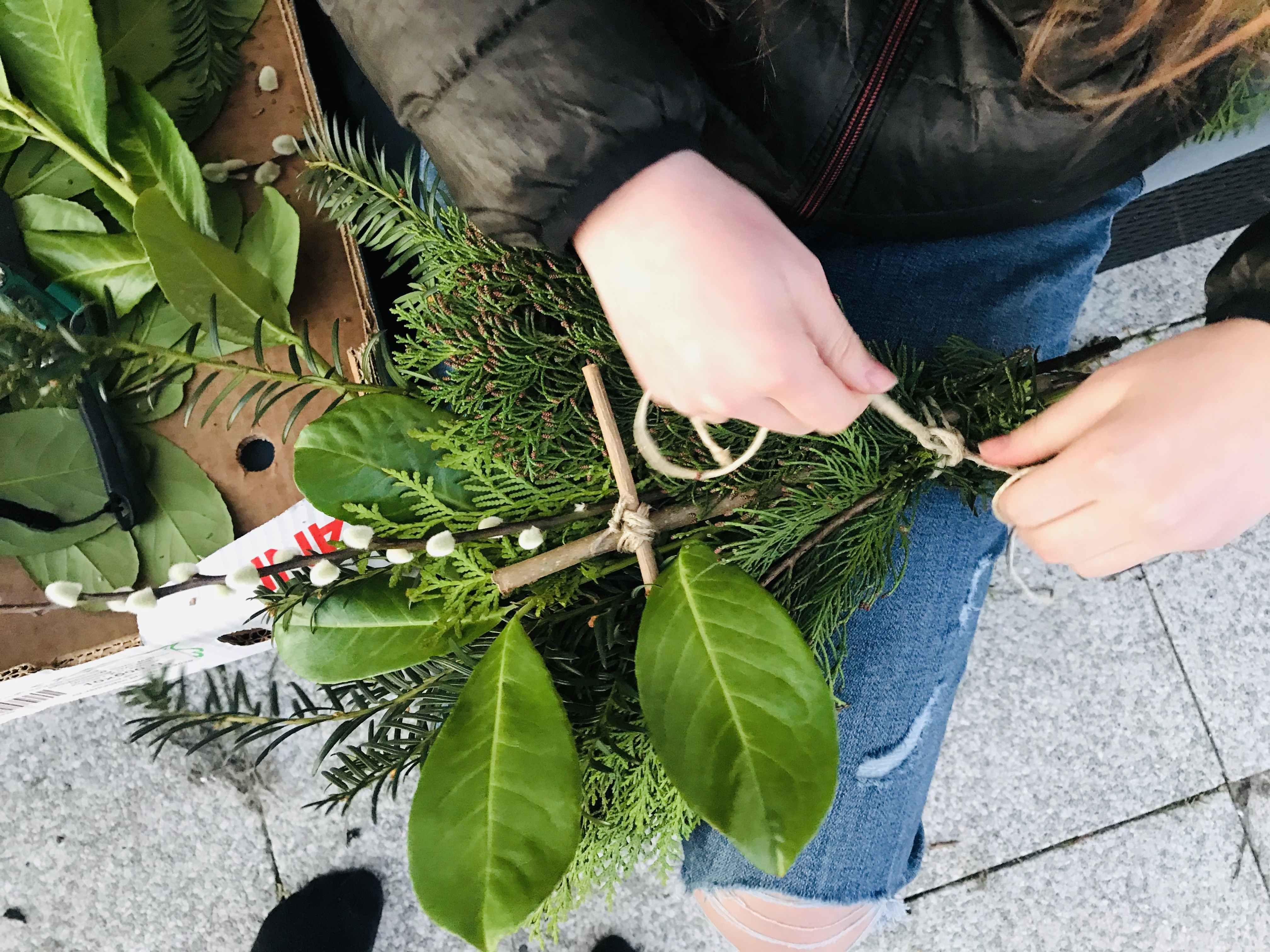 Palmbuschbinden