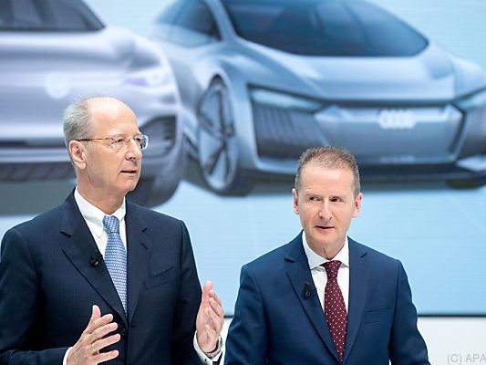 VW-Topmanager Herbert Diess und Hans Dieter Pötsch