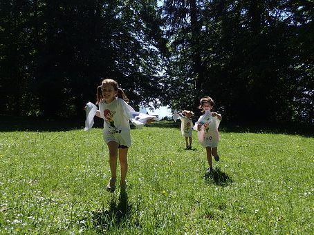 Familie Huber auf der Schatzsuche