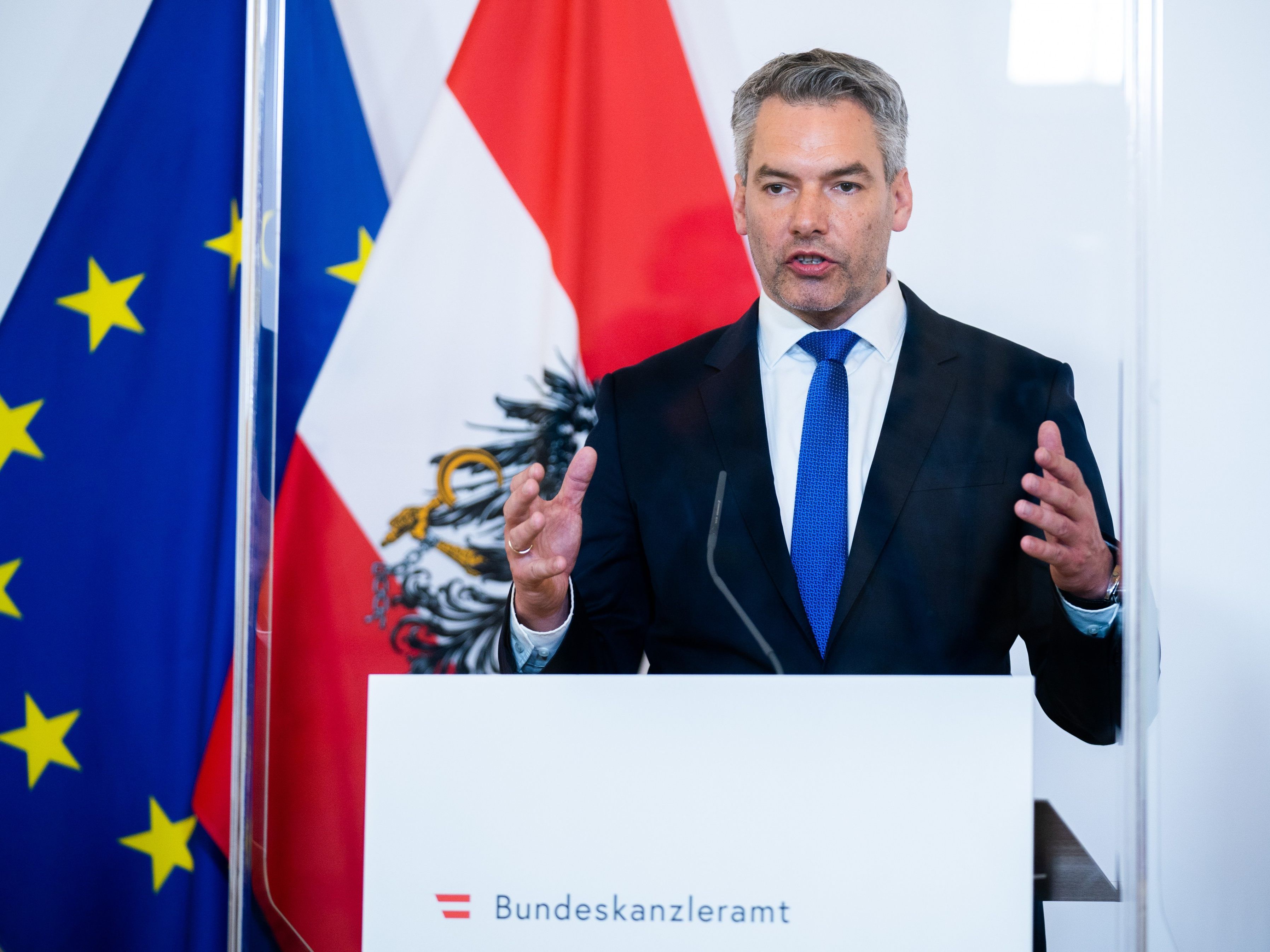 Innenminister Karl Nehammer. Innenminister Karl Nehammer.