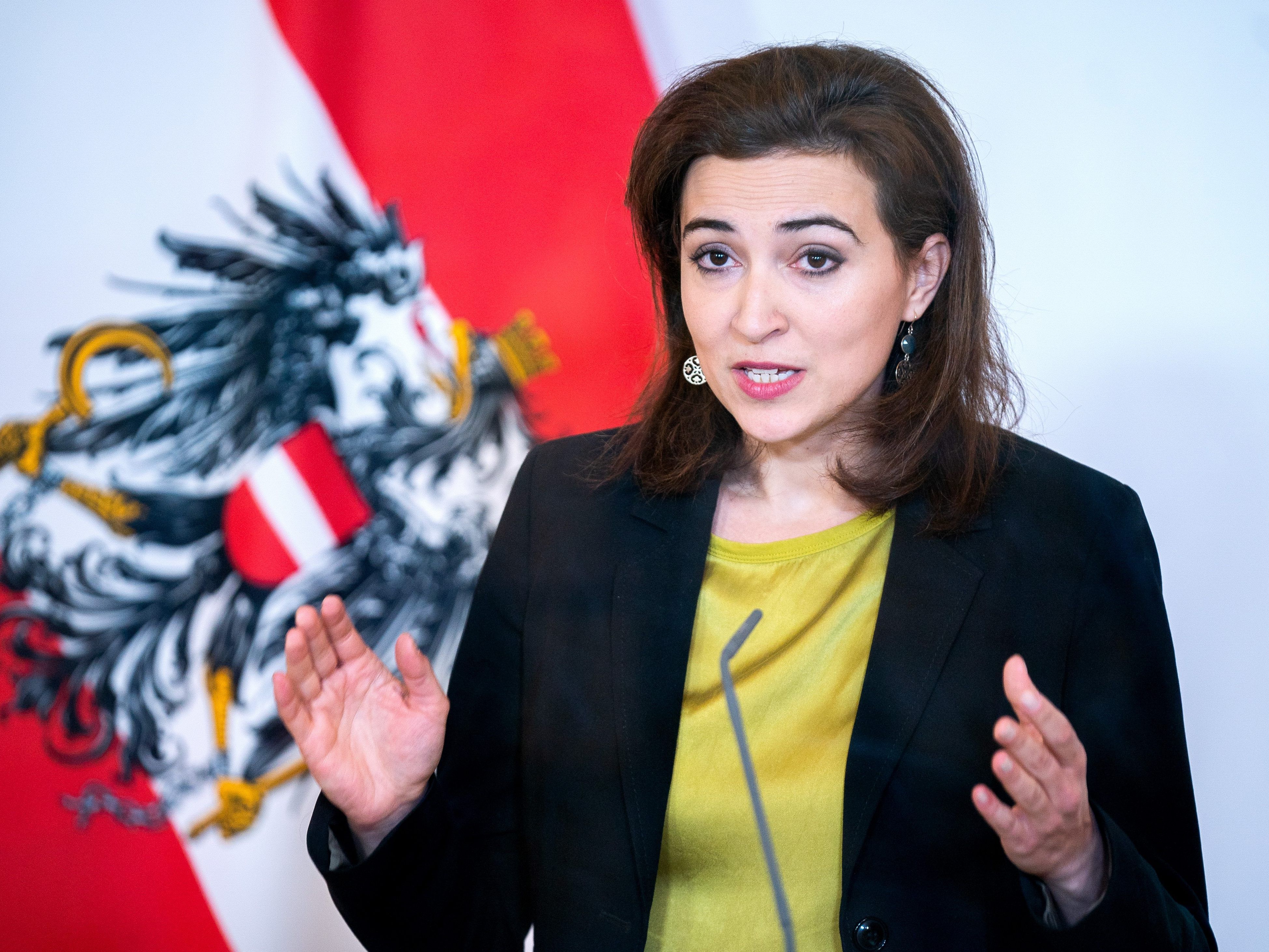 Justizministerin Zadic. Justizministerin Zadic.