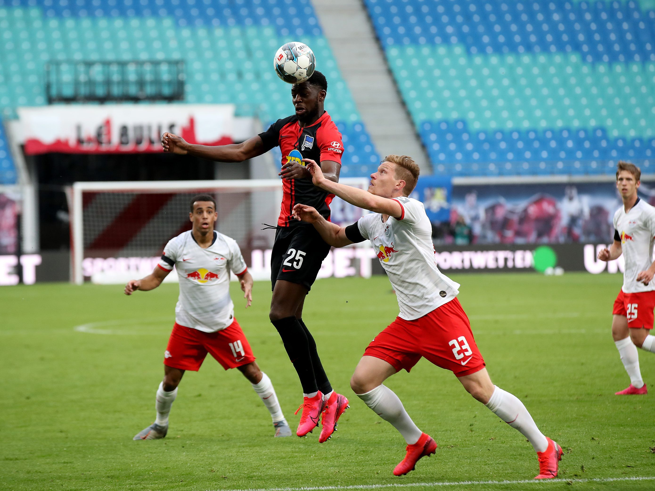 Leipzig und die Hertha trennten sich heute mit einem 2:2-Remis.