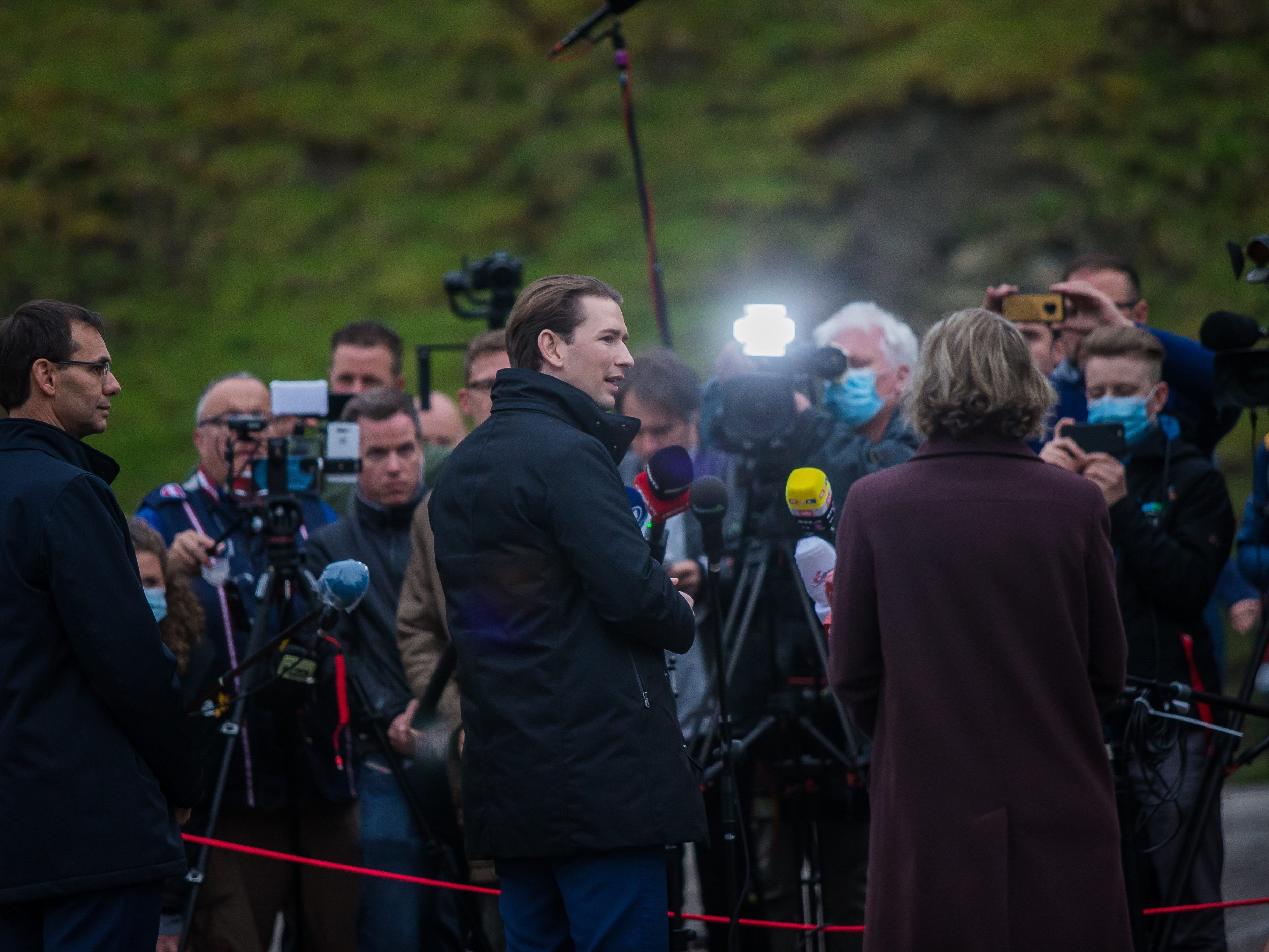 Kurz machte sich bei der Opposition nicht gerade beliebt mit seinem Auftritt im Kleinwalsertal.