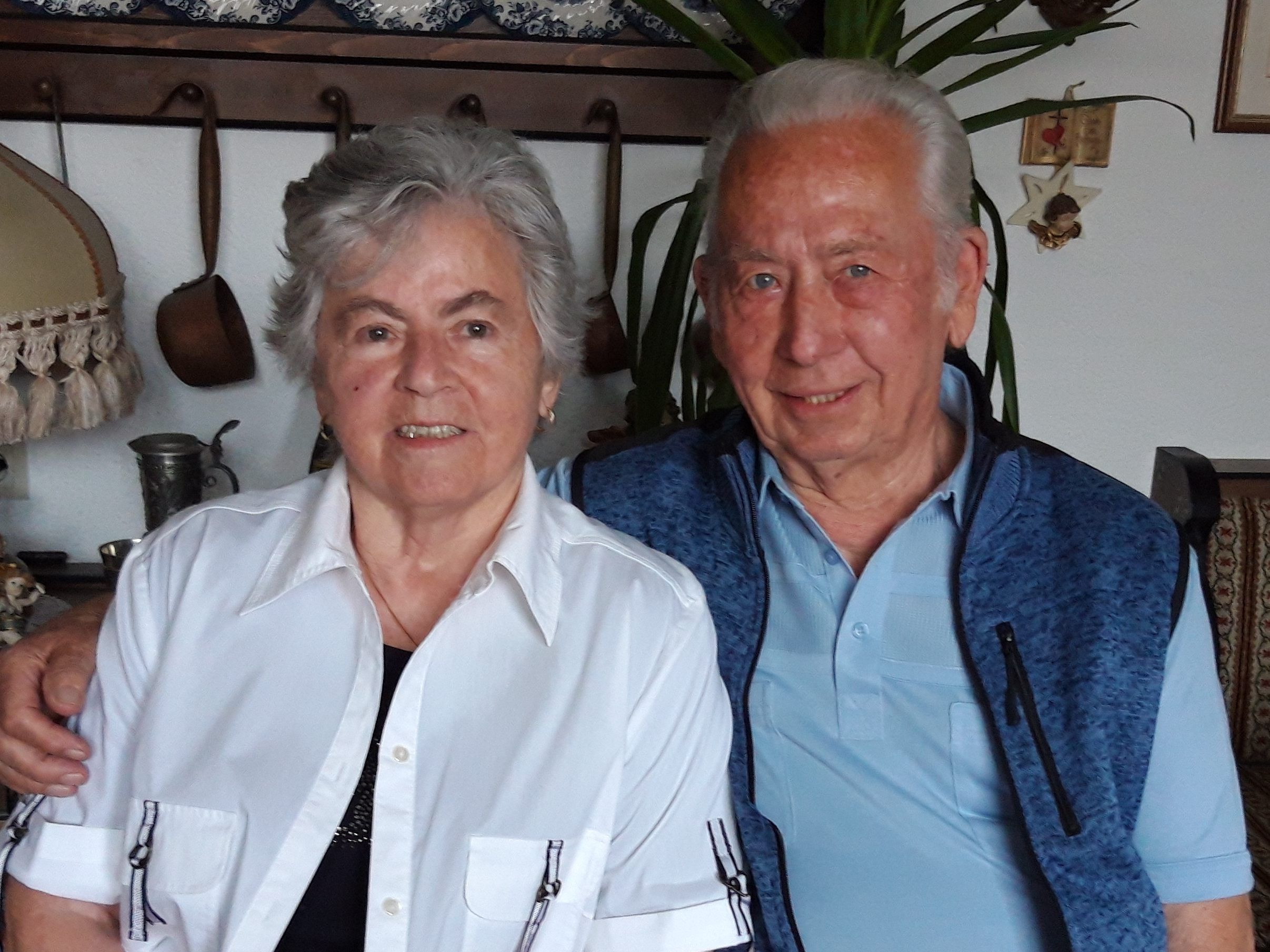 Den 60. Hochzeitstag feiert das Paar im Kreis der Familie.